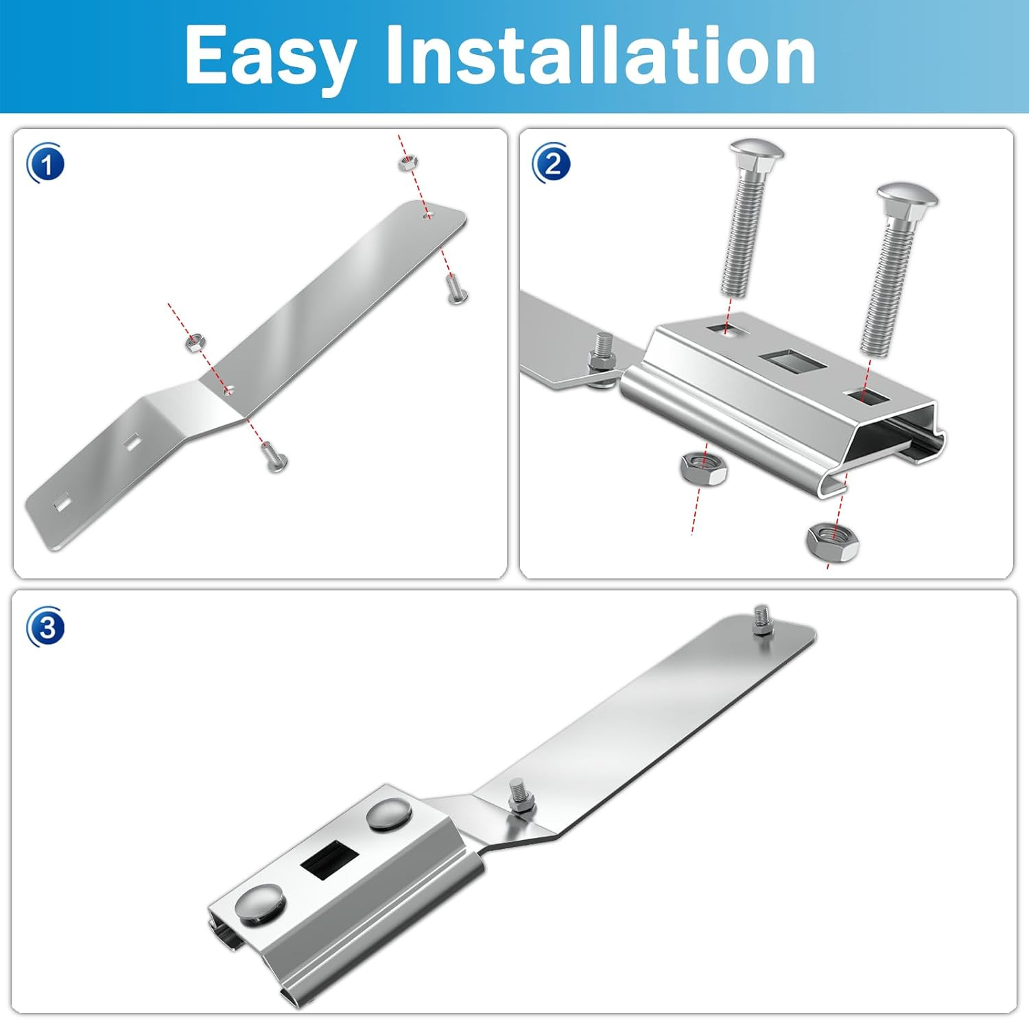 Slow Moving Vehicle Sign Bracket Vehicle Sign Mounting Bracket for Tractor or Go