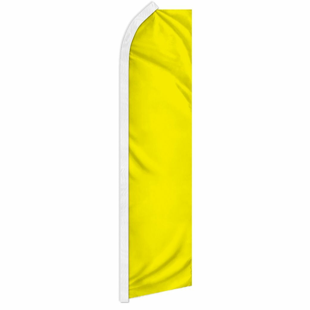 « YELLOW » advertising super flag swooper banner business sign solid color amarill
