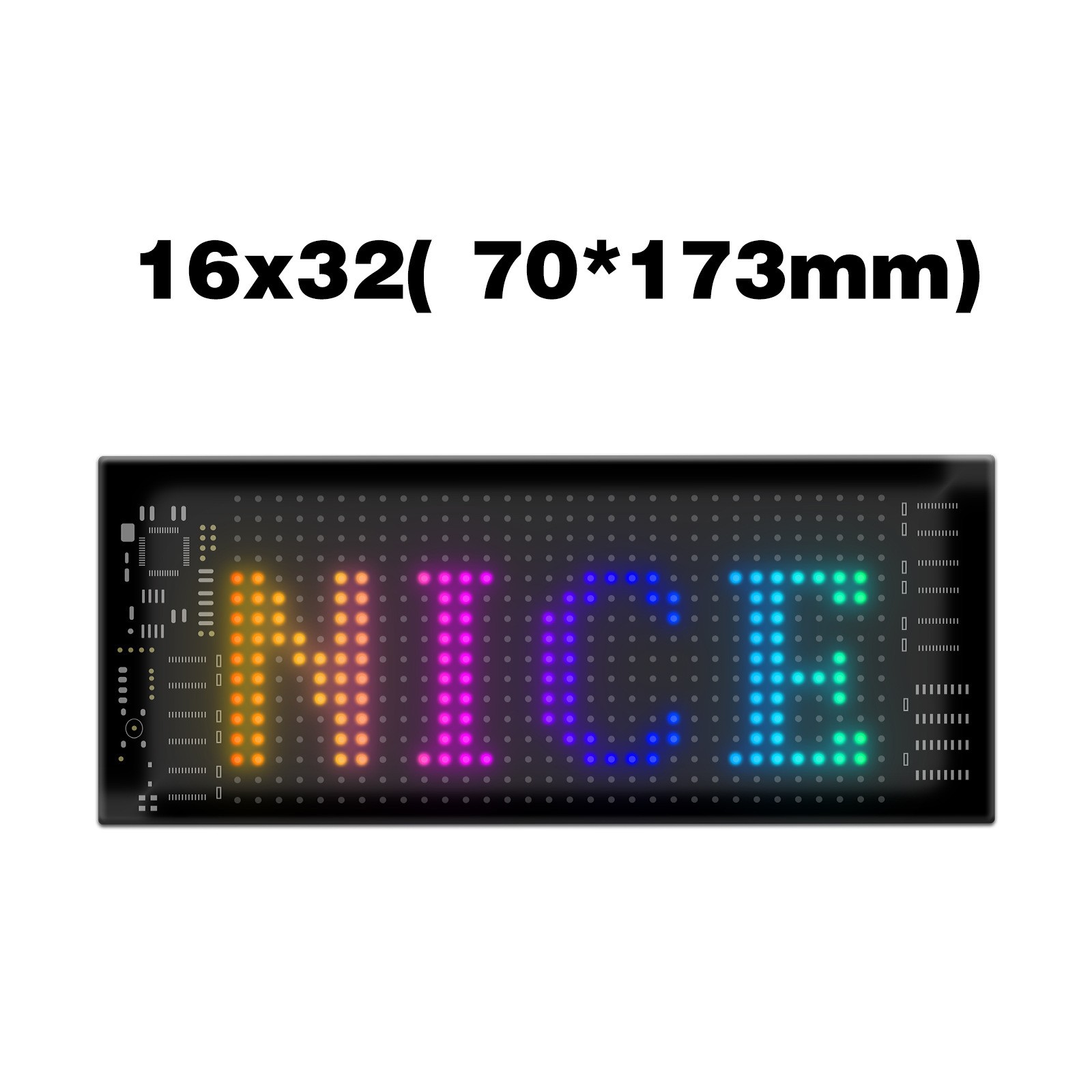 Car Windshield LED Sign 16*32 Pixel App Control Programmable Flexible Led Screen