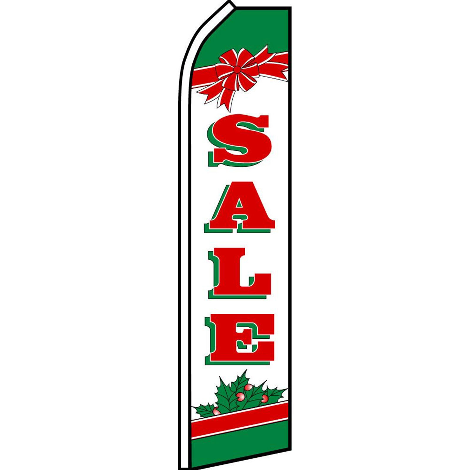 Sale Red And Green 2 1/2 ft X 11 1/2 ft Swooper Flag