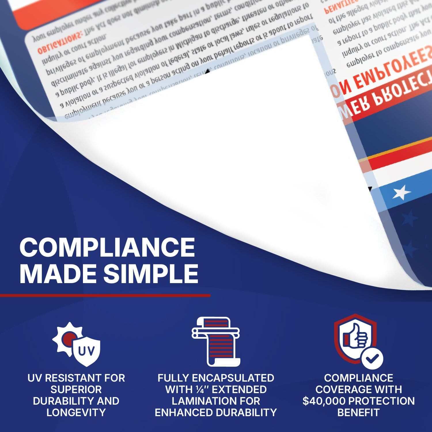 2026 California State & Federal Mandatory Labor Law Poster, OSHA Compliant (E…