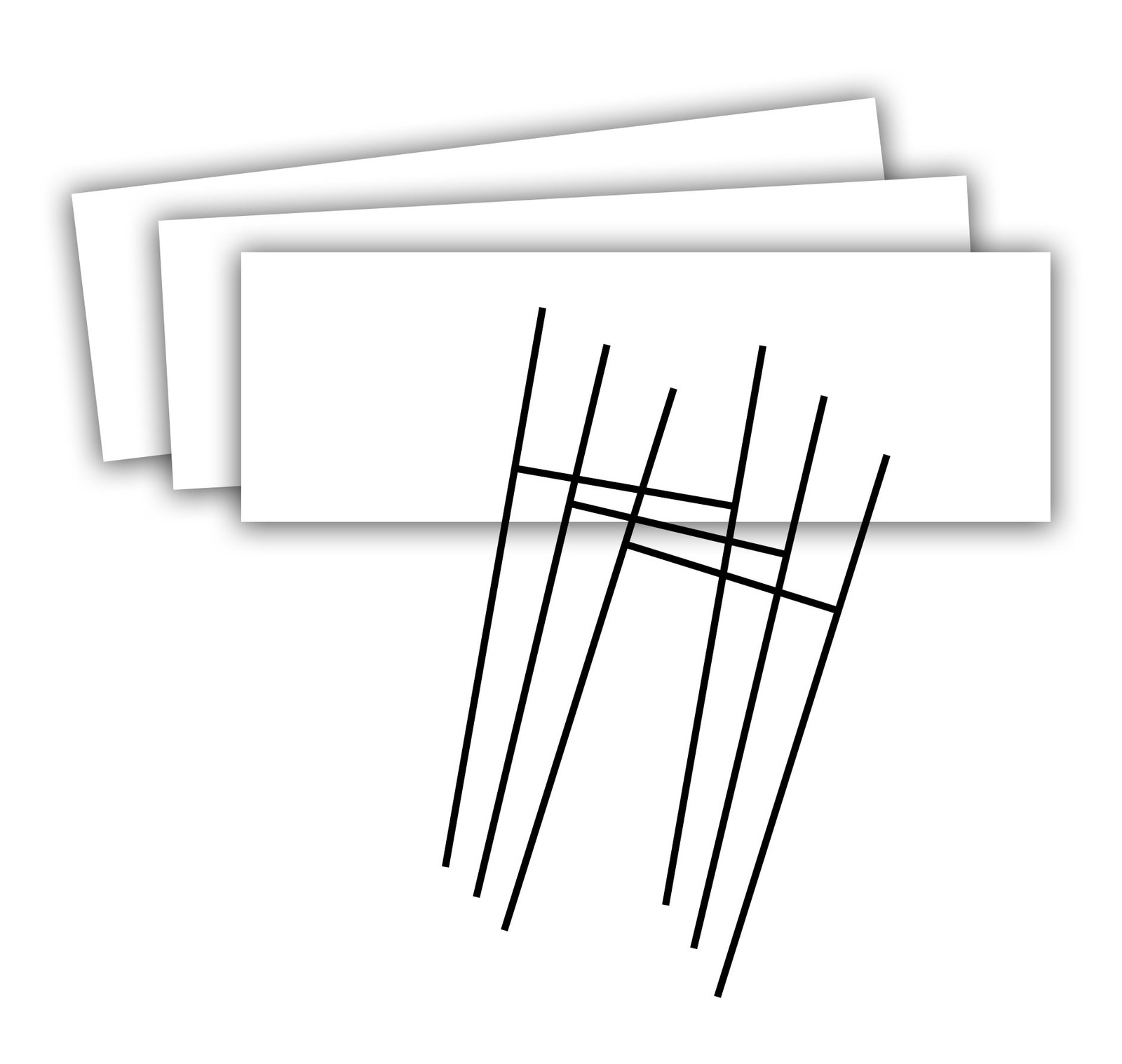 HeadLine Sign – Blank Yard Sign and H-Frame Ground Stake Sign Holder Set, Whi…