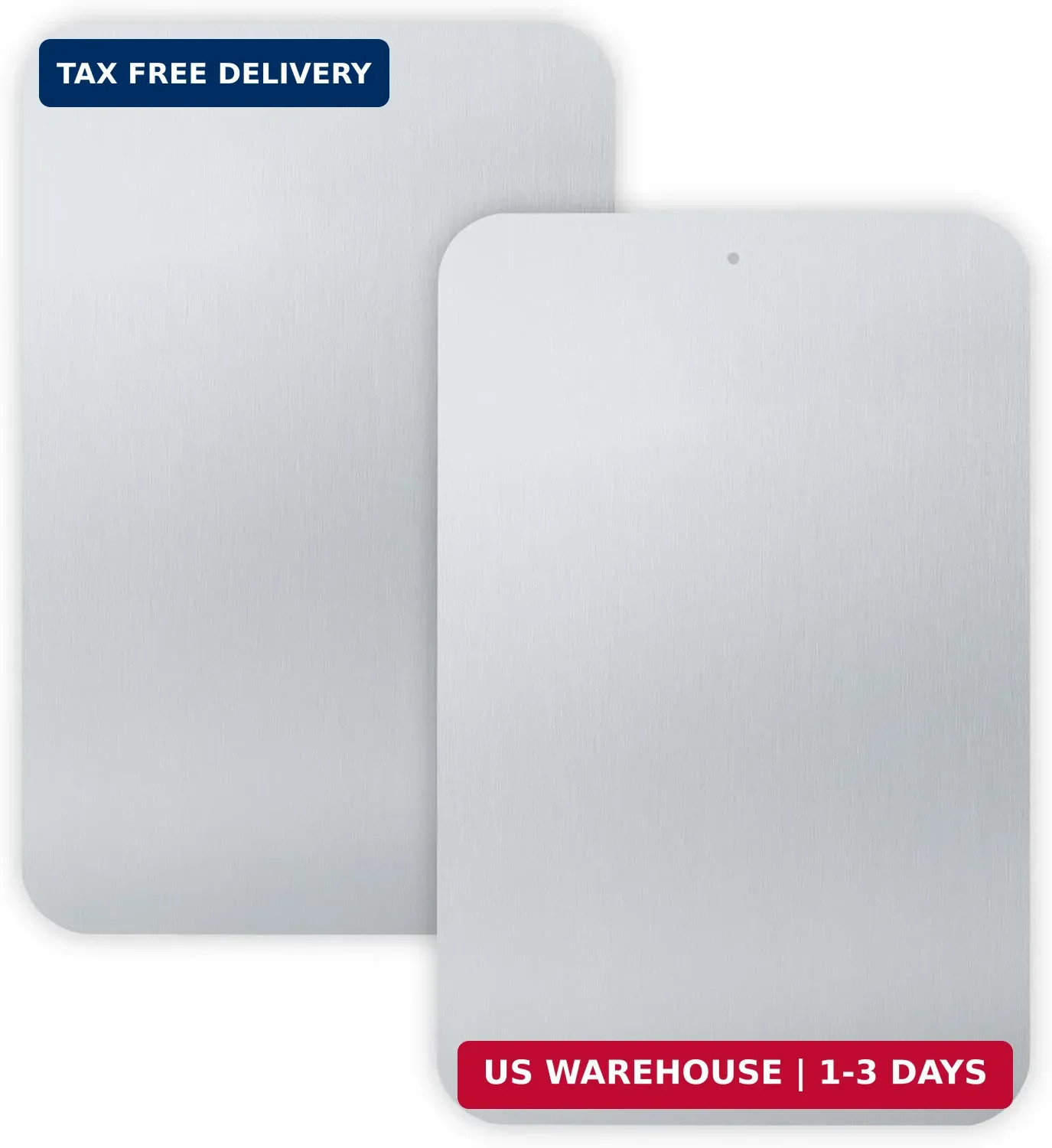 2-Pack White Metal Sign Blanks, 18&Prime;x 12&Prime; .04&Prime; Rust Free Aluminum, Reflective, UV