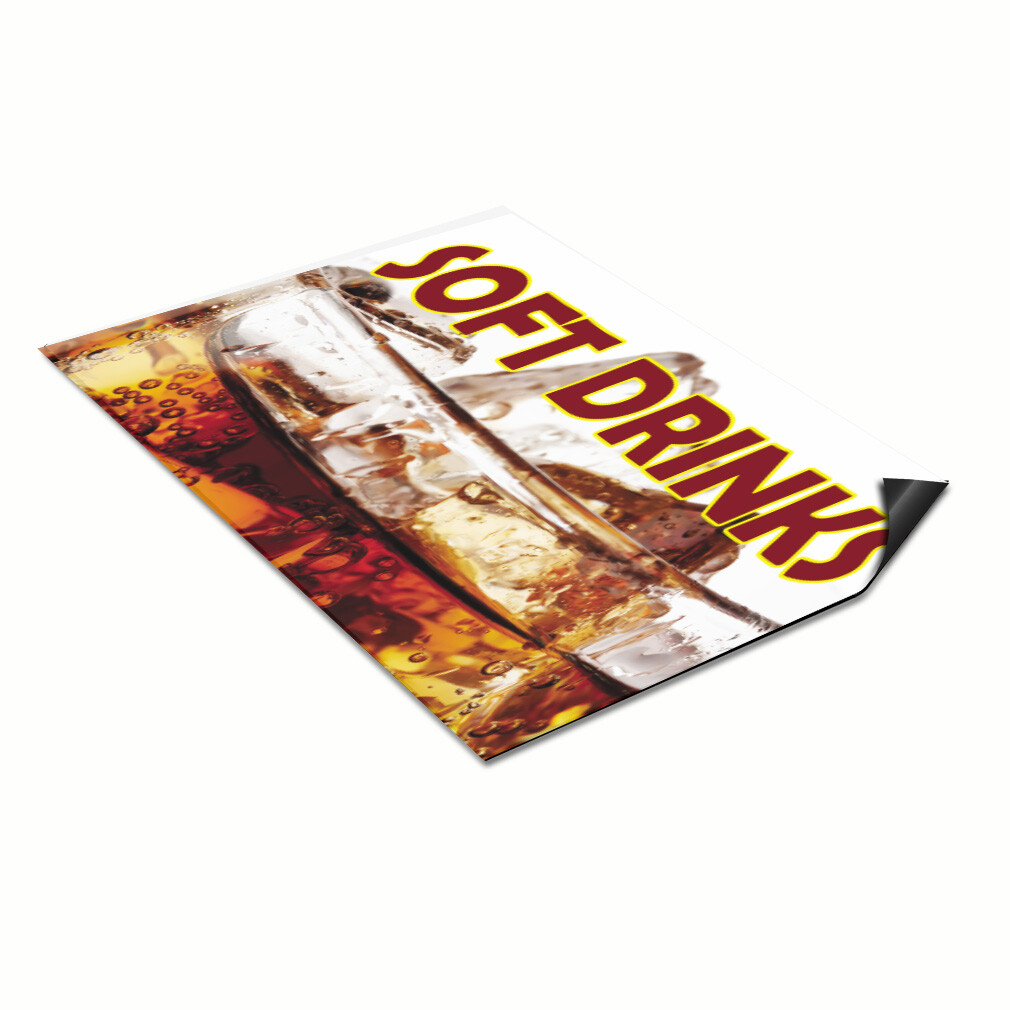 Car Magnet Set of 2 Soft Drinks Outdoor Advertising Printing Industrial Sign