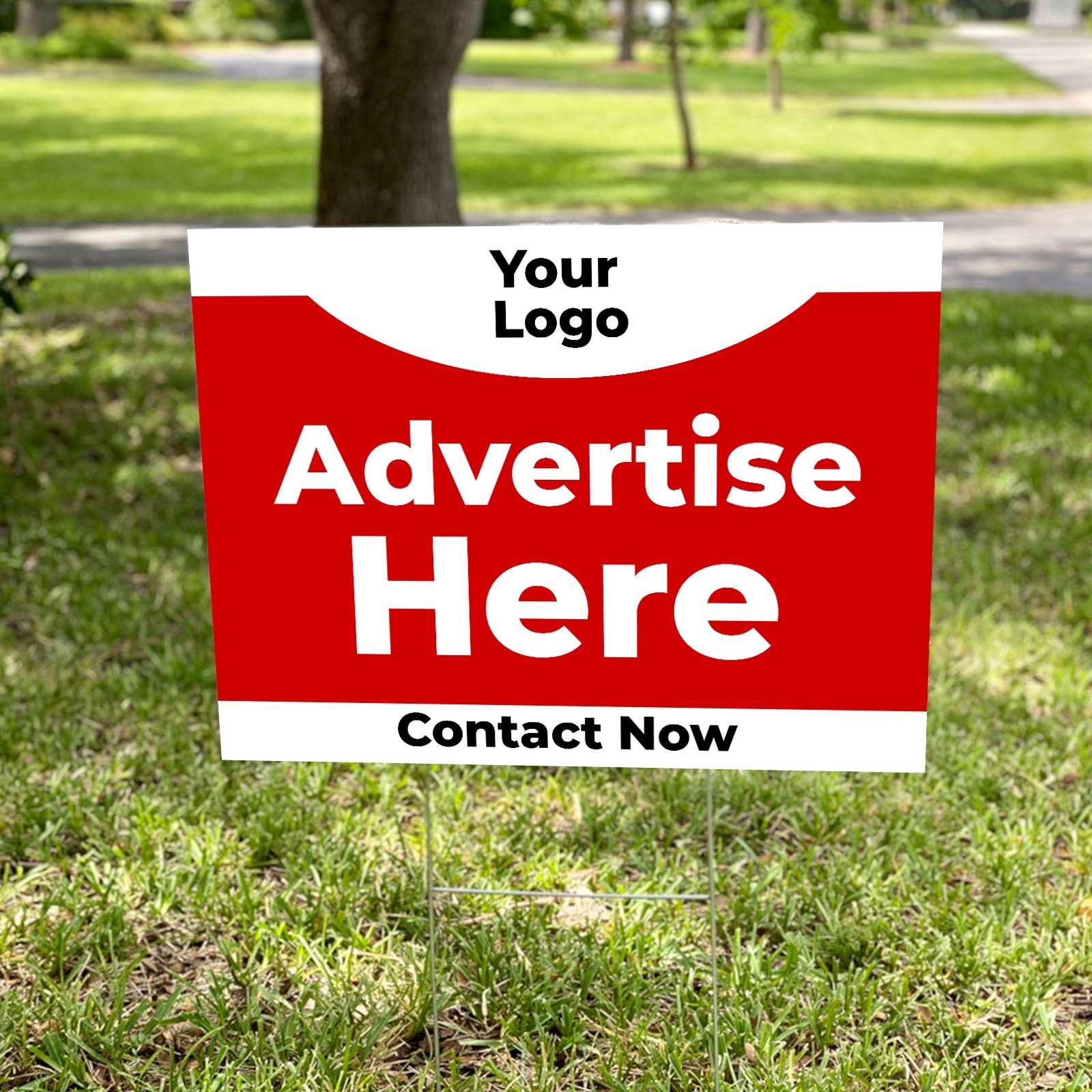 Custom Yard Sign | 24&Prime;x18&Prime; | 4mm White Coroplast | H-Stake