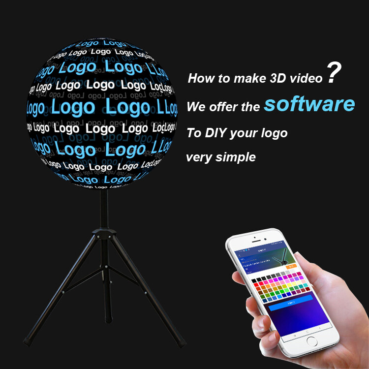 Creative Advertising HD Holographic 3D Display LED Hologram Fan for Commercial