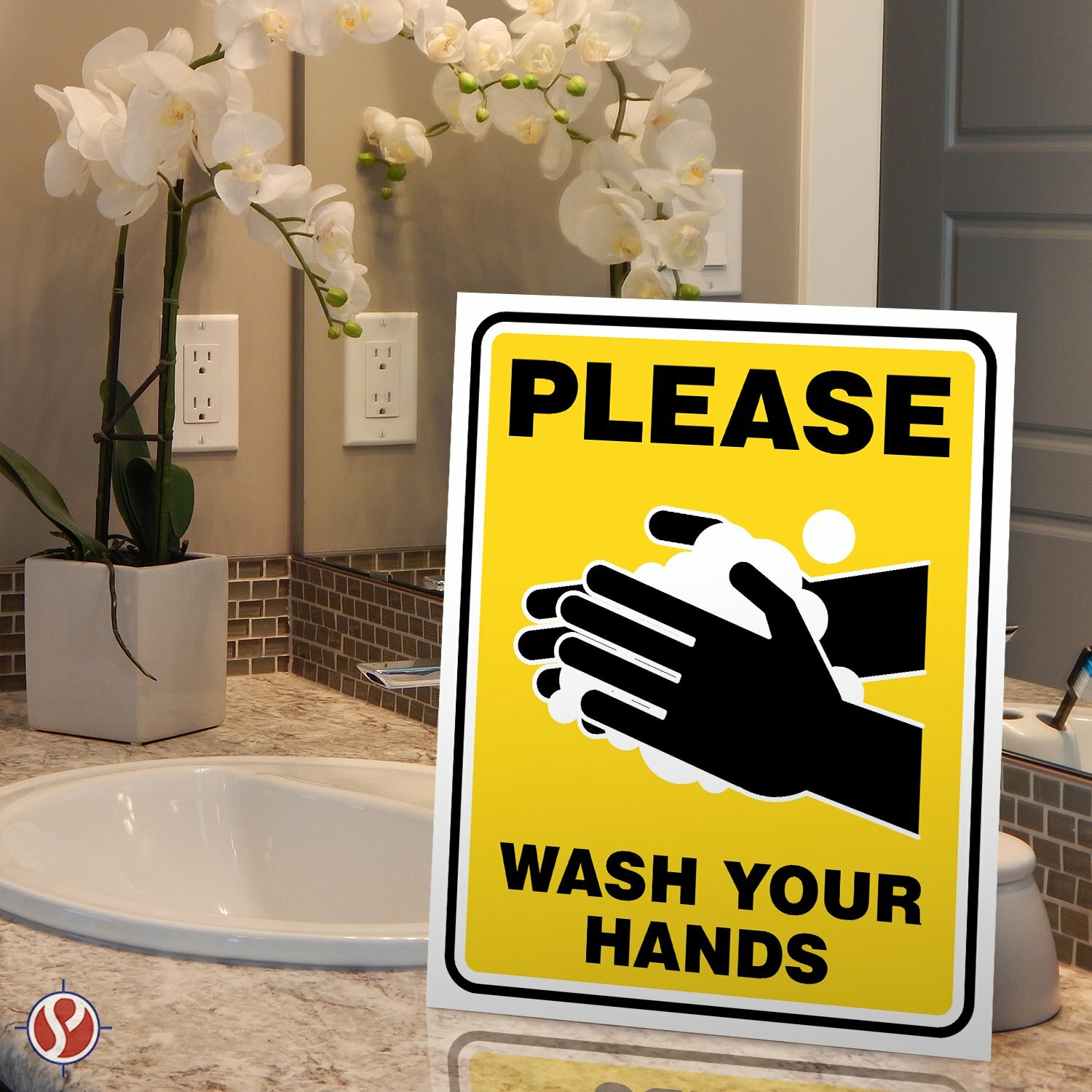 3-in-1 Laminated Safety Sign Set – Tear-Proof Moisture and Heat Resistant