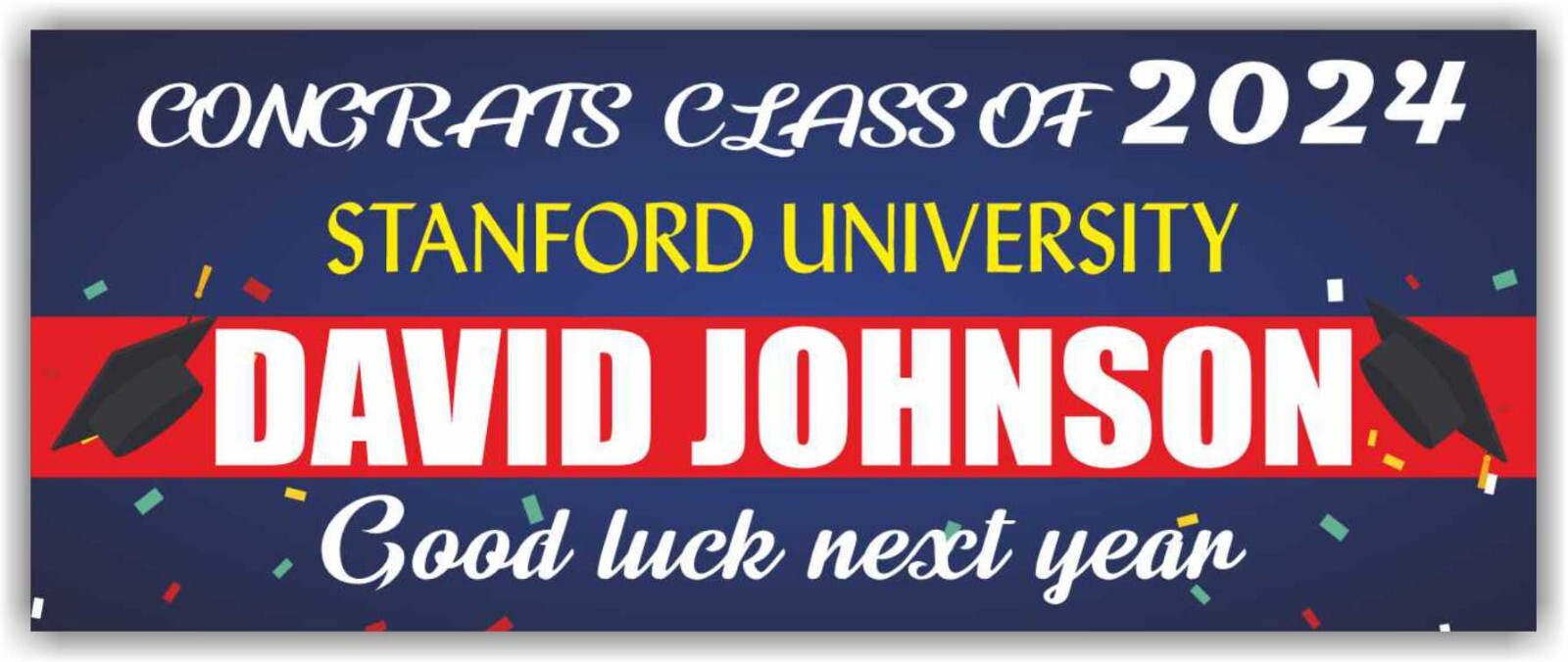 CLASS OF 2024 Advertising Banner Vinyl Mesh Sign School University Graduate