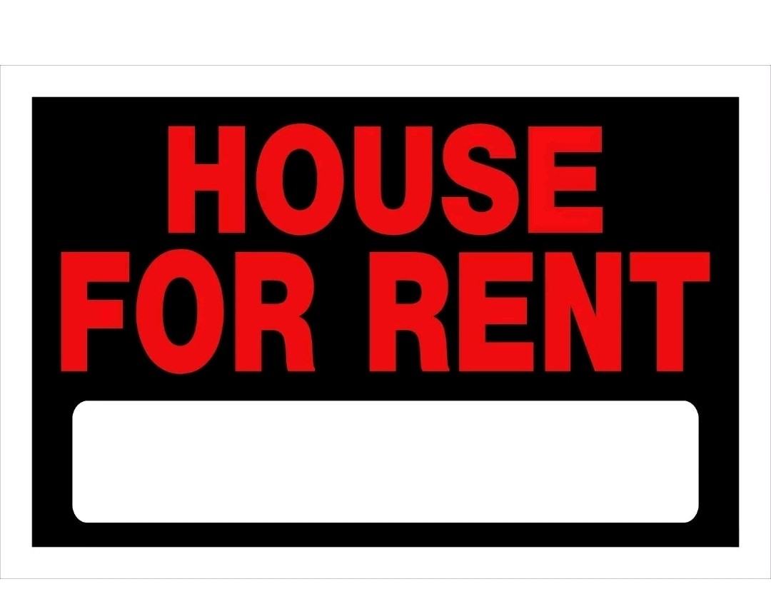 HOUSE FOR RENT Sign 8&Prime;x12&Prime; Red Black signage board Home Apartment Hillman 6 Pack