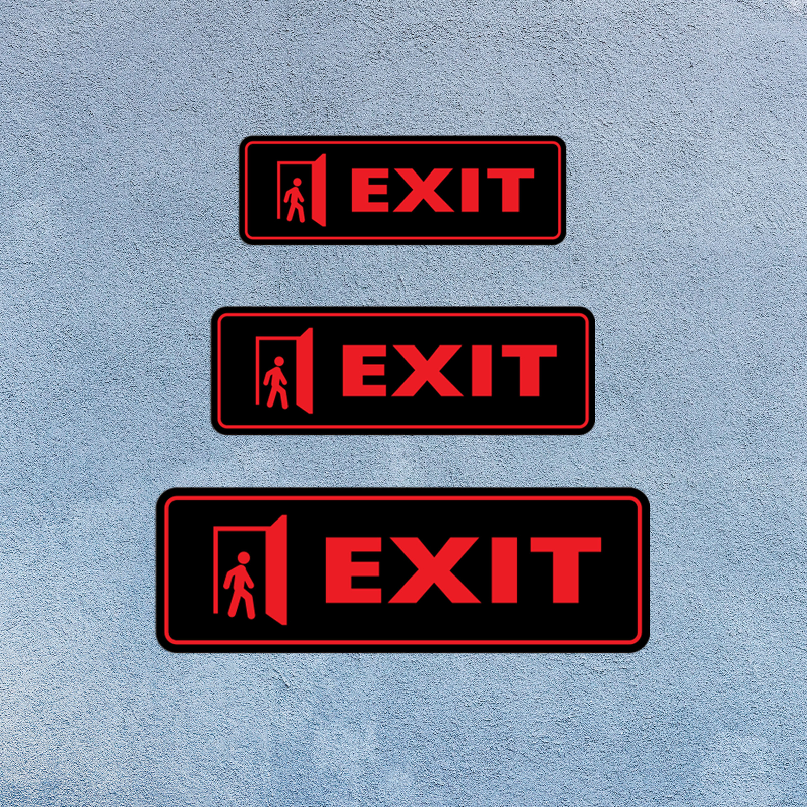 Standard Plus Exit Wall or Door Sign | Public Spaces Signage