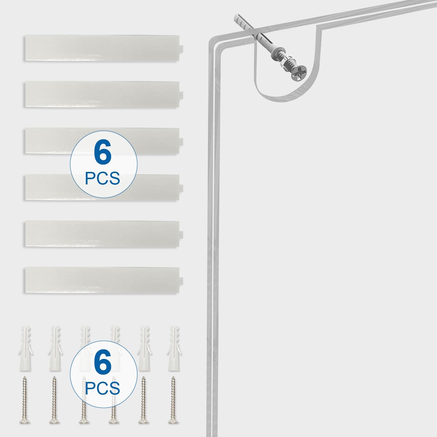 BlueValley 3 Pack Acrylic Sign Holder 8.5×11 Wall inches, Transparent