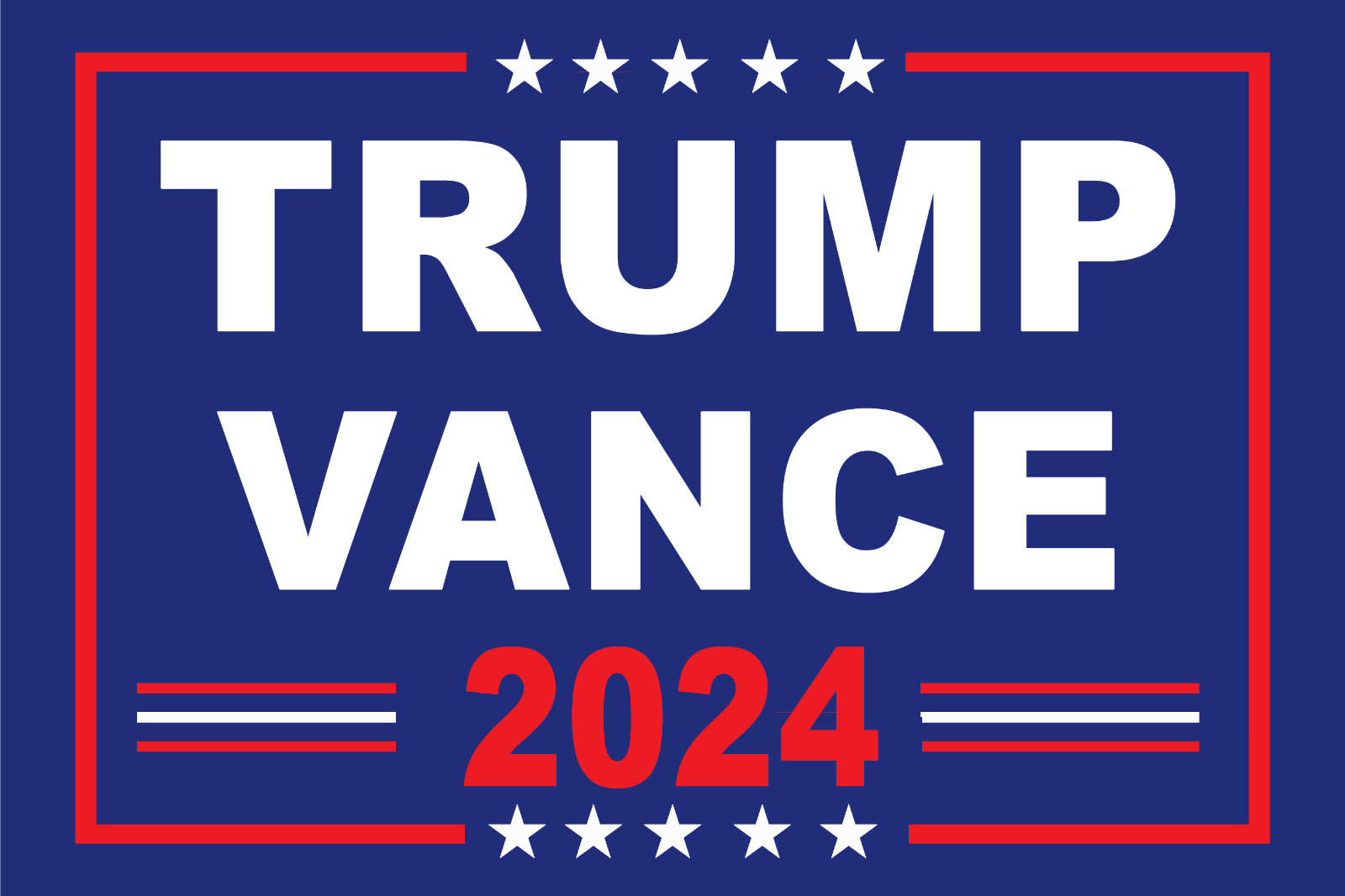 2×3 Feet Trump 2024 President Vinyl Banner Take America Back MAGA Republican