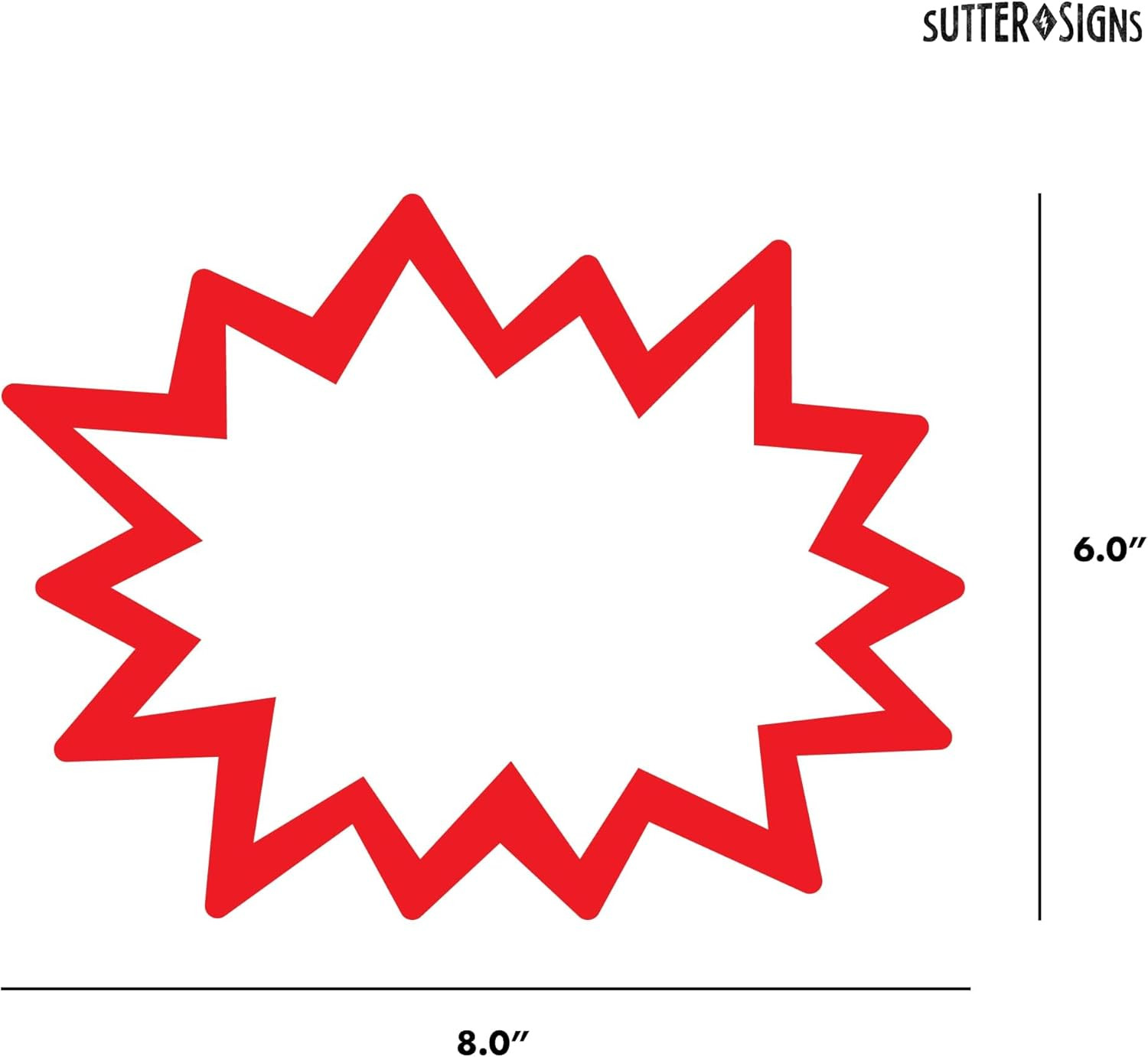 Starburst Signs with Stickers 100Pcs | Price Tags for Yard, Estate, Garage