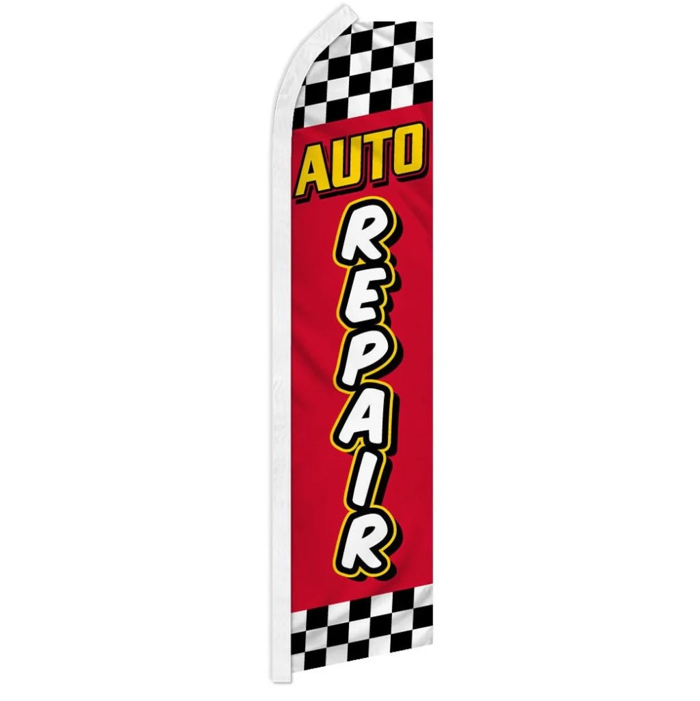 AUTO REPAIR CKRD advertising super flag polyester banner *POLE NOT INCLUDED*