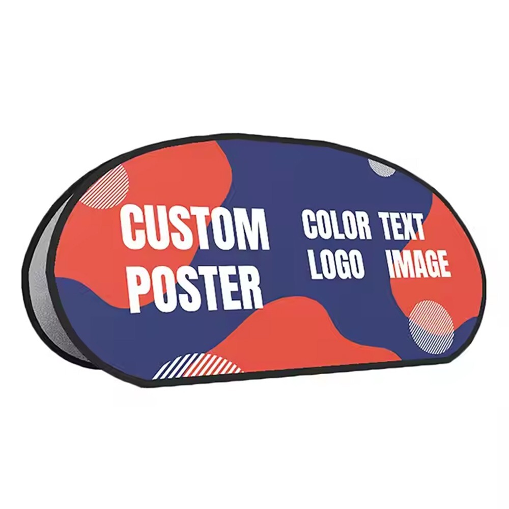 Oval Popup banner A-board Sign Banner Display-We Provide Professional Design