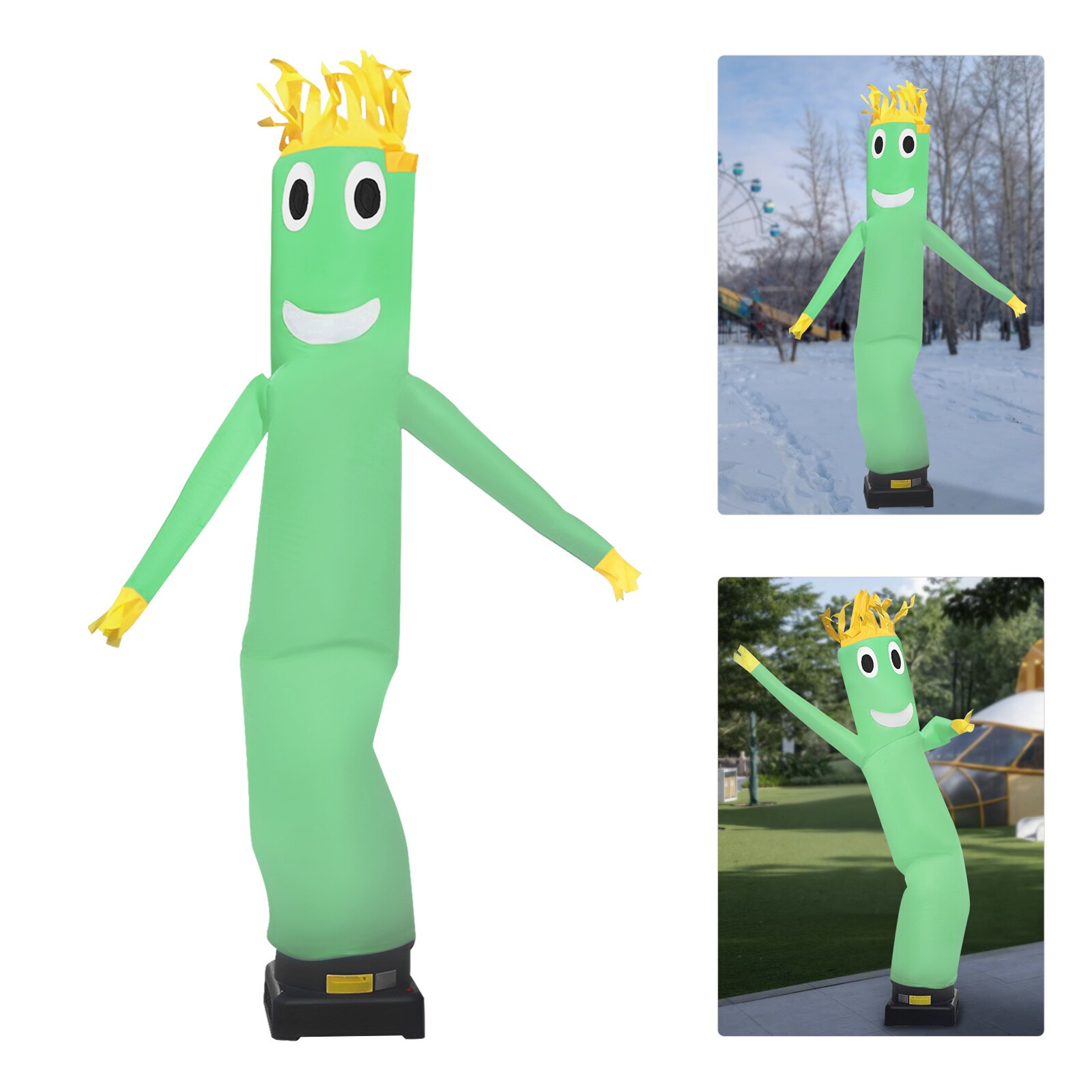 10ft Dancing Inflatable Air Dancer Promotional Figure Green Plaid