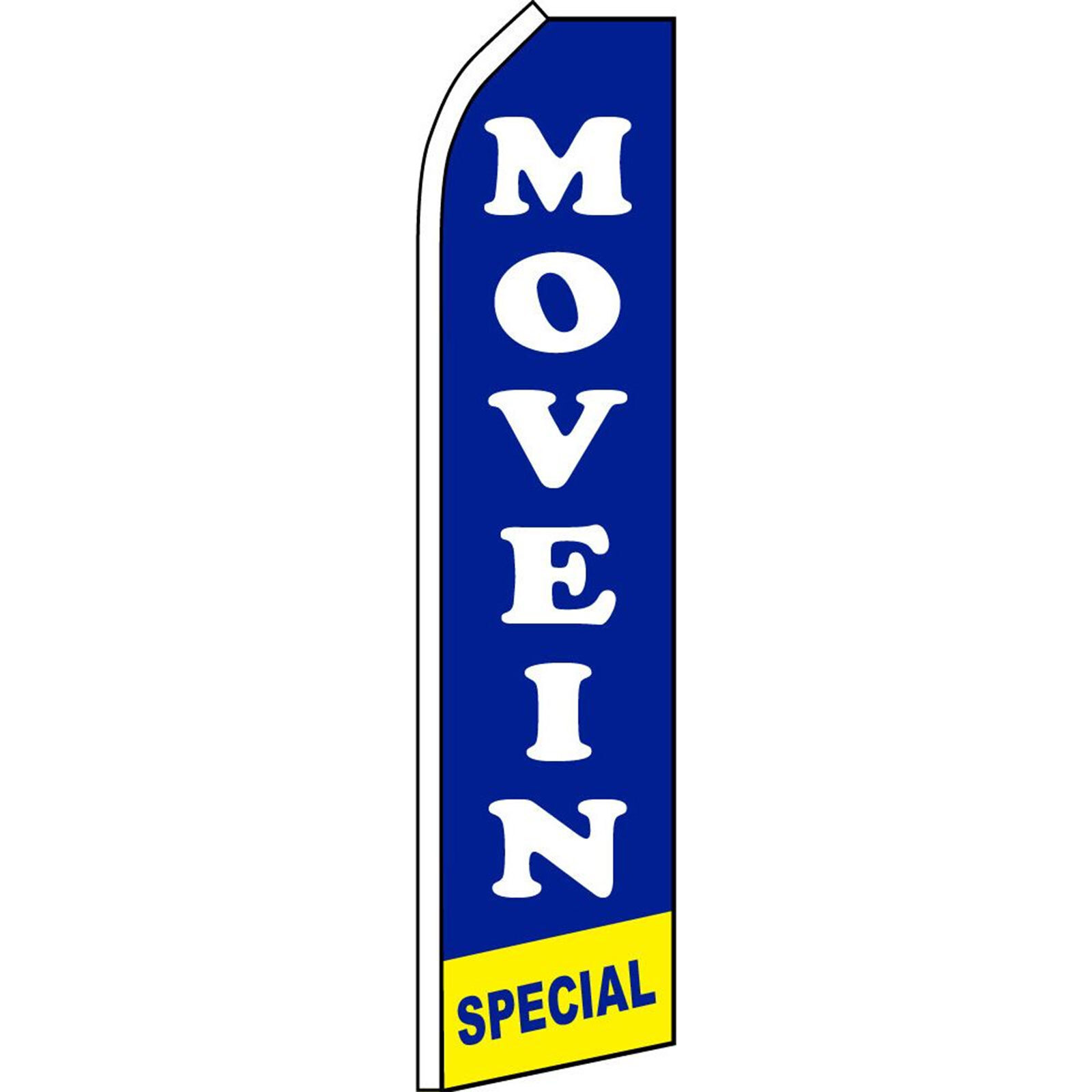 Move In Special 2 1/2 ft X 11 1/2 ft Polyester Swooper Flag