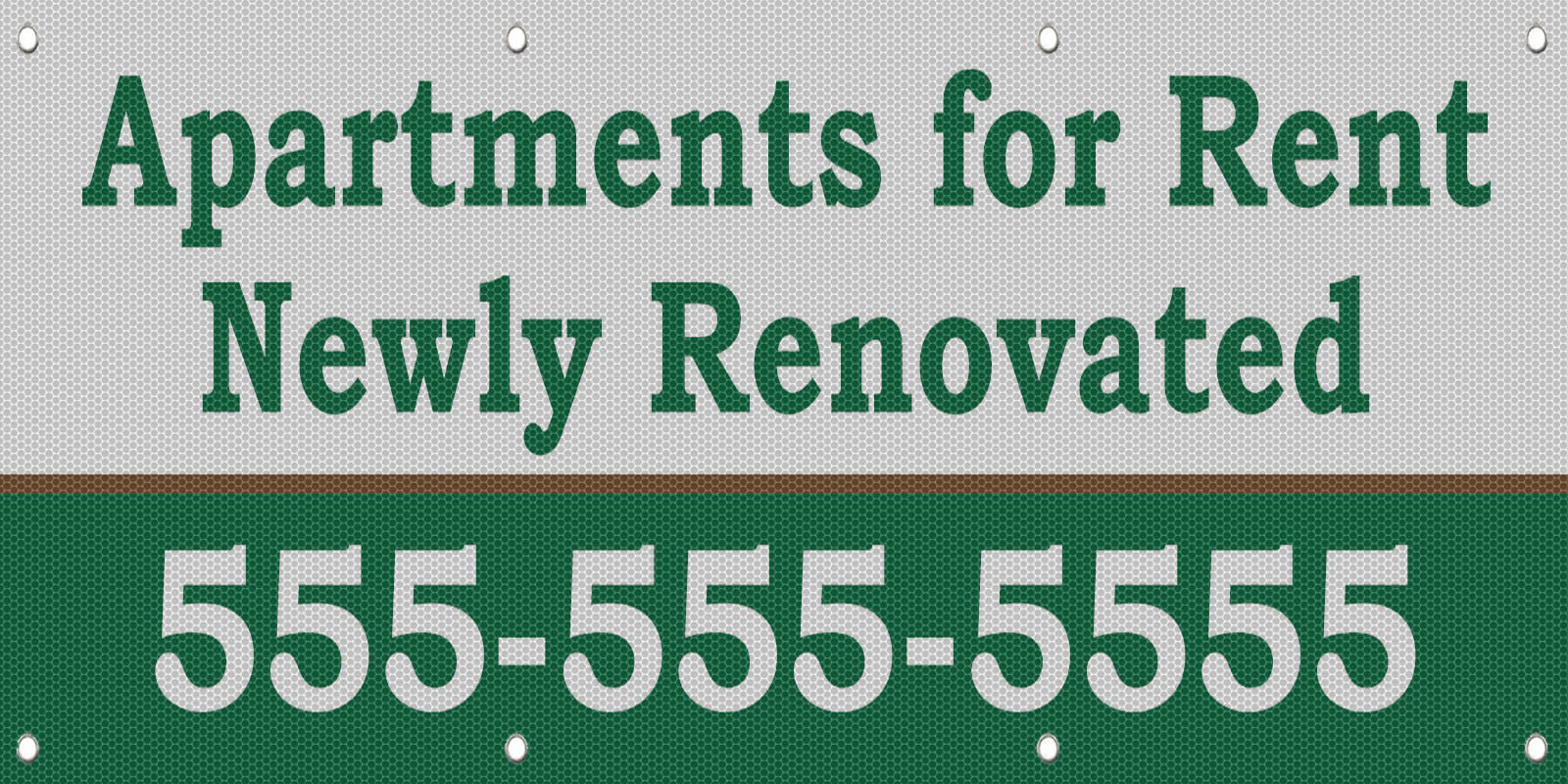 Apartments For Rent Newly Renovated Custom Vinyl Banner Sign With Grommets