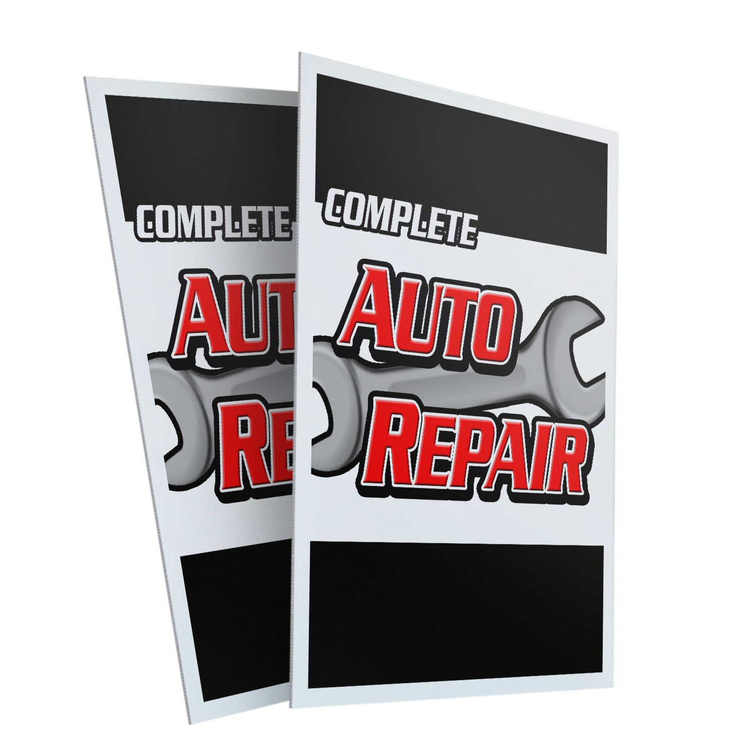 A-frame Sidewalk Complete Auto Repair 24&Prime; x 36&Prime; Double Sided A-Frame Sidewalk Si