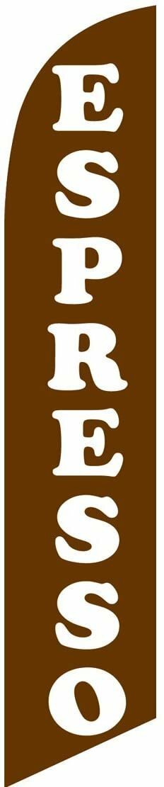 Espresso Cafe Advertising Feather Banner Swooper Flag Sign, Replacement Flag…