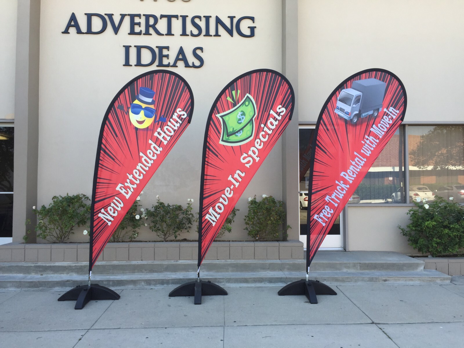 11ft Custom Regular Print Flag/ Teardrop Sign Blade Banner + Pole & Spike