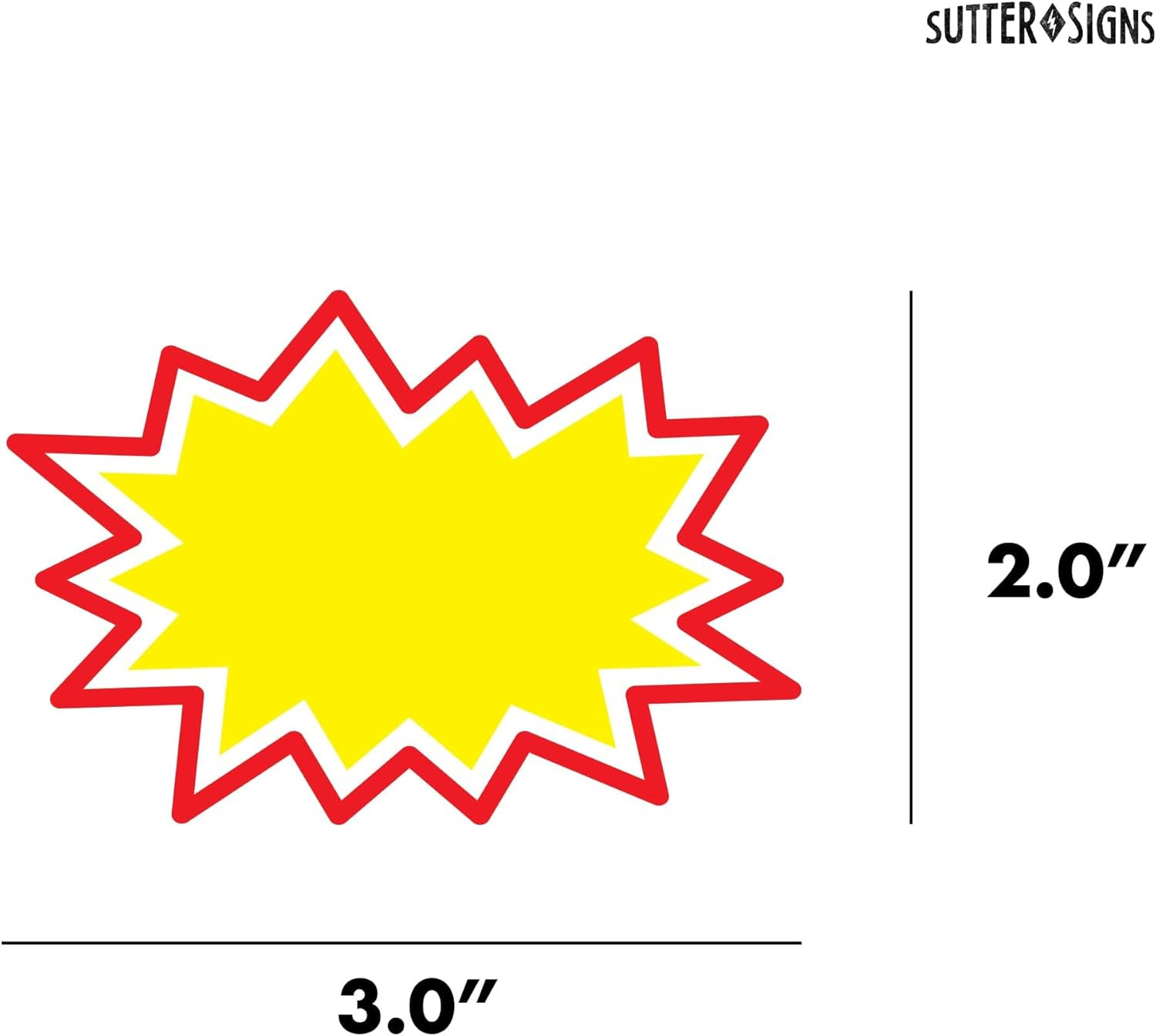 Starburst Signs with Stickers 200Pcs | Price Tags for Garage, Estate, Yard