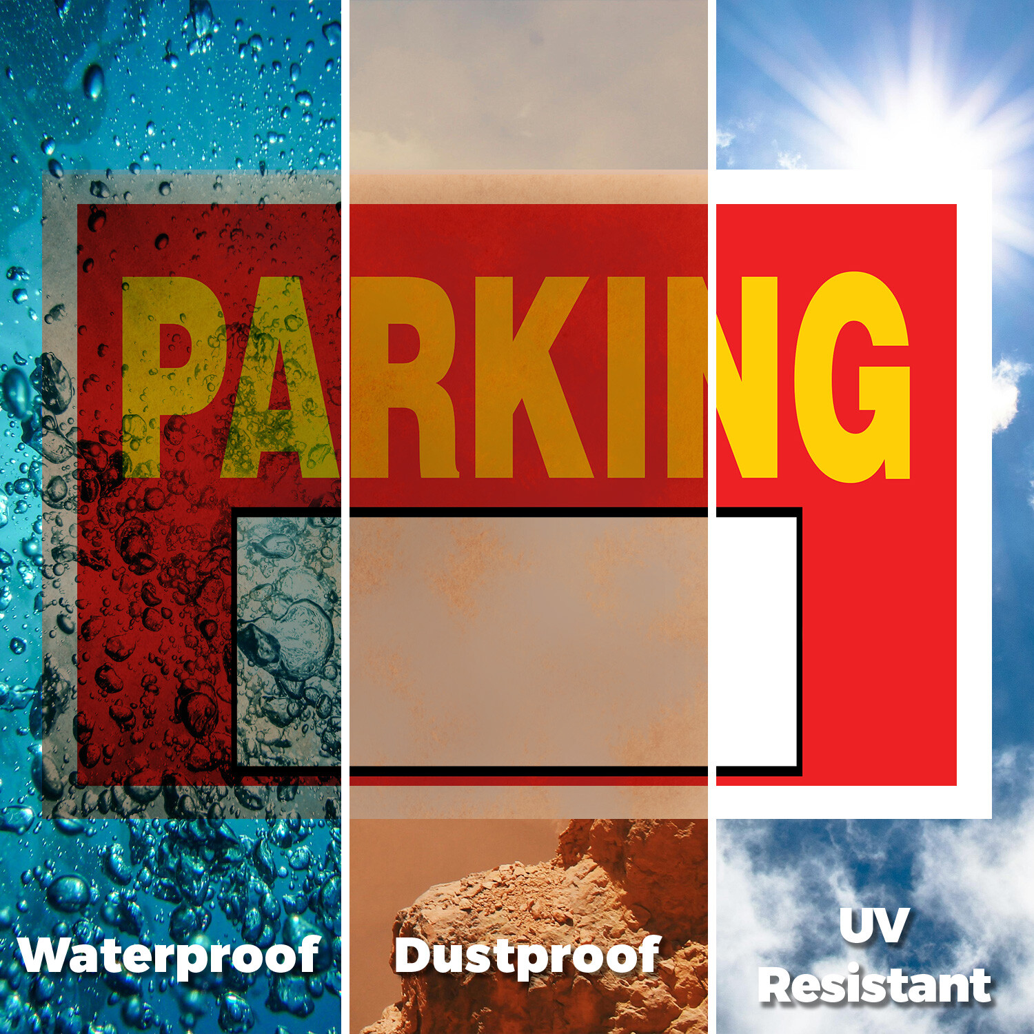 Parking Variable Yard Sign Event Pricing, Clear Signage, Durable Design