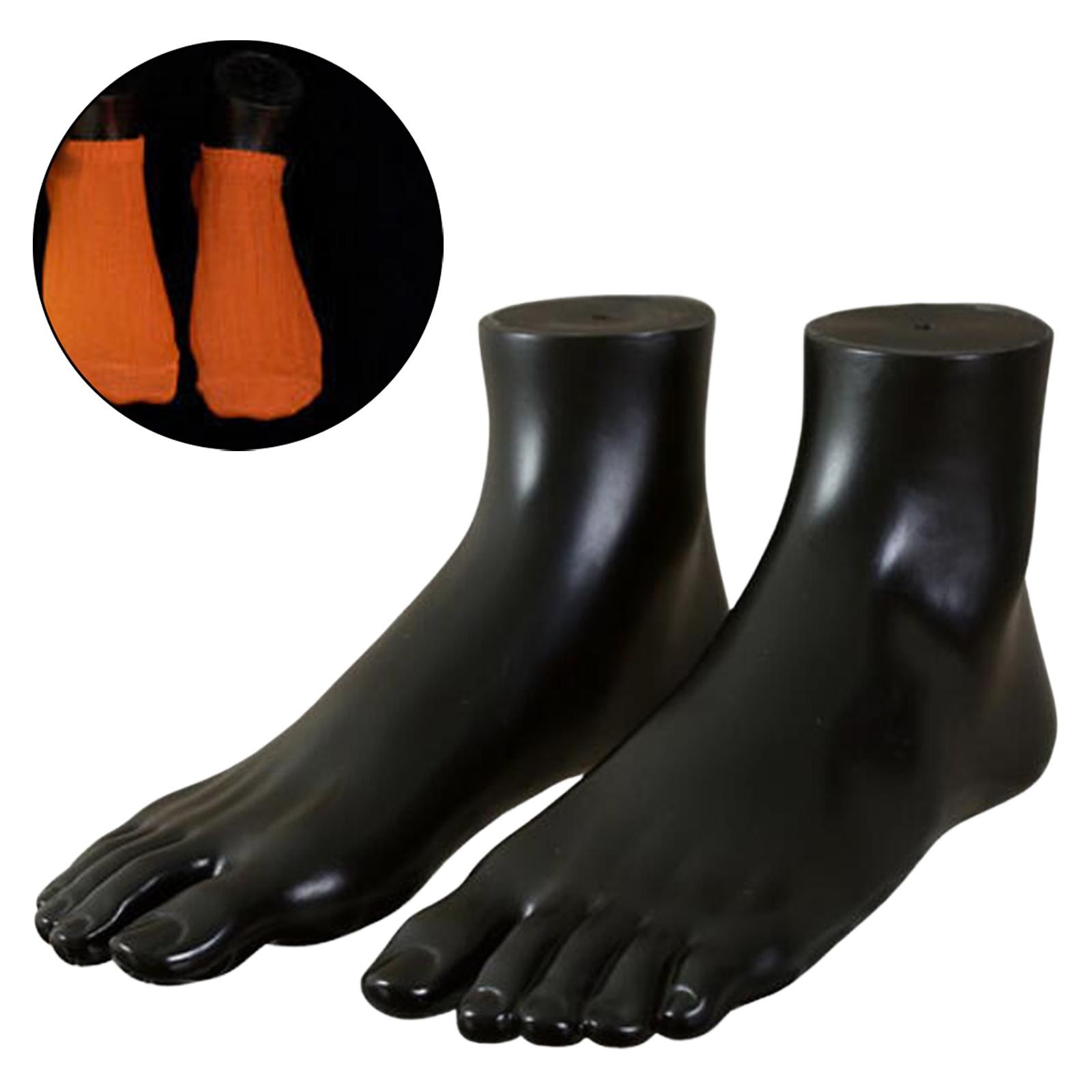 Mannequin Feet Socks Display Props Left and Shoes Feet Model for Sandal Short