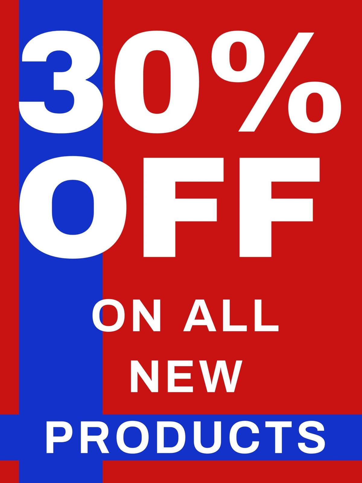 30% OFF On New Products | Full Color Vertical Vinyl Display Banner with Grommets