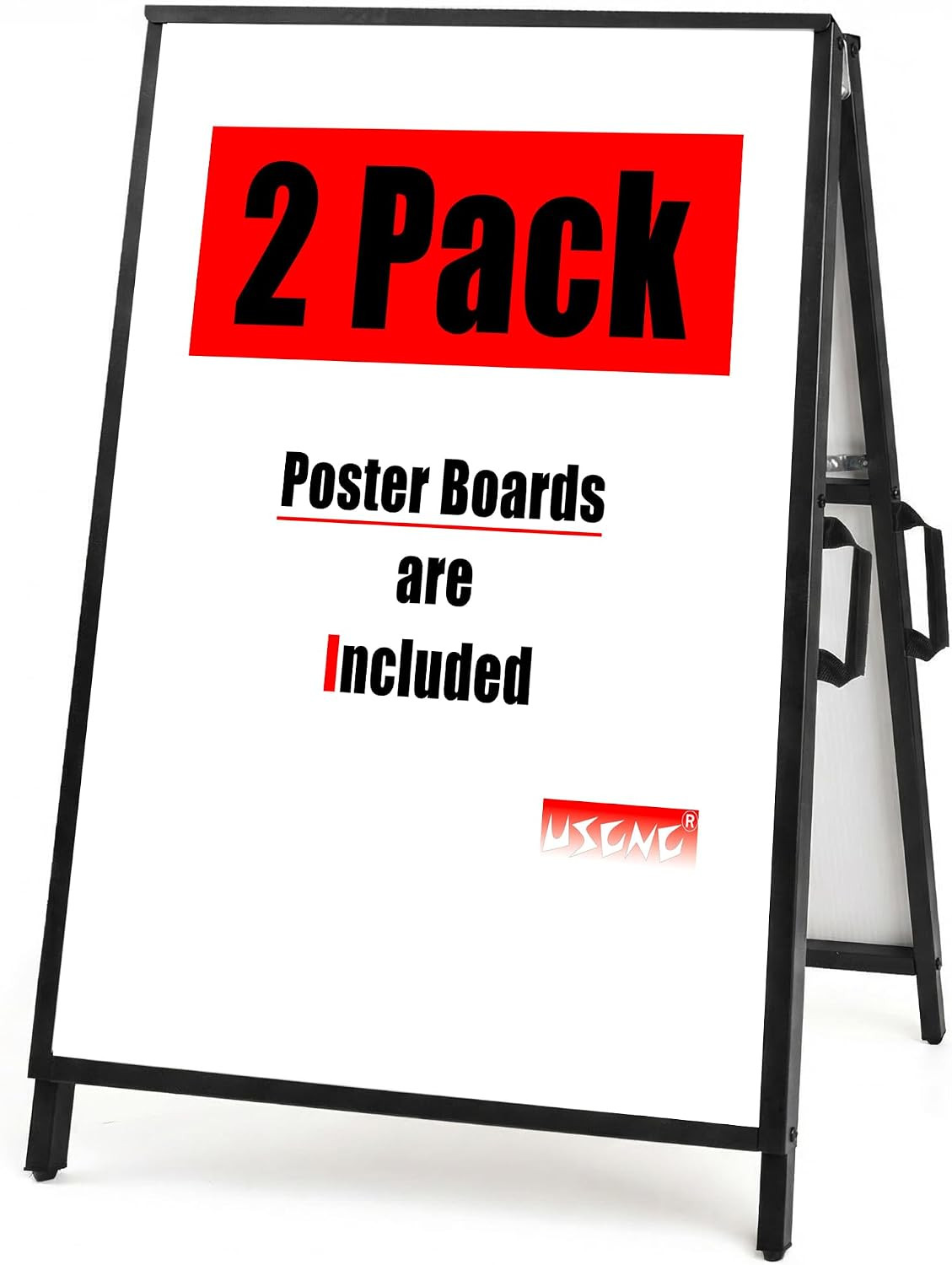 a Frame Sidewalk Sign 24X36 Inches Sandwich Board Signs Outdoor Heavy Duty Doubl