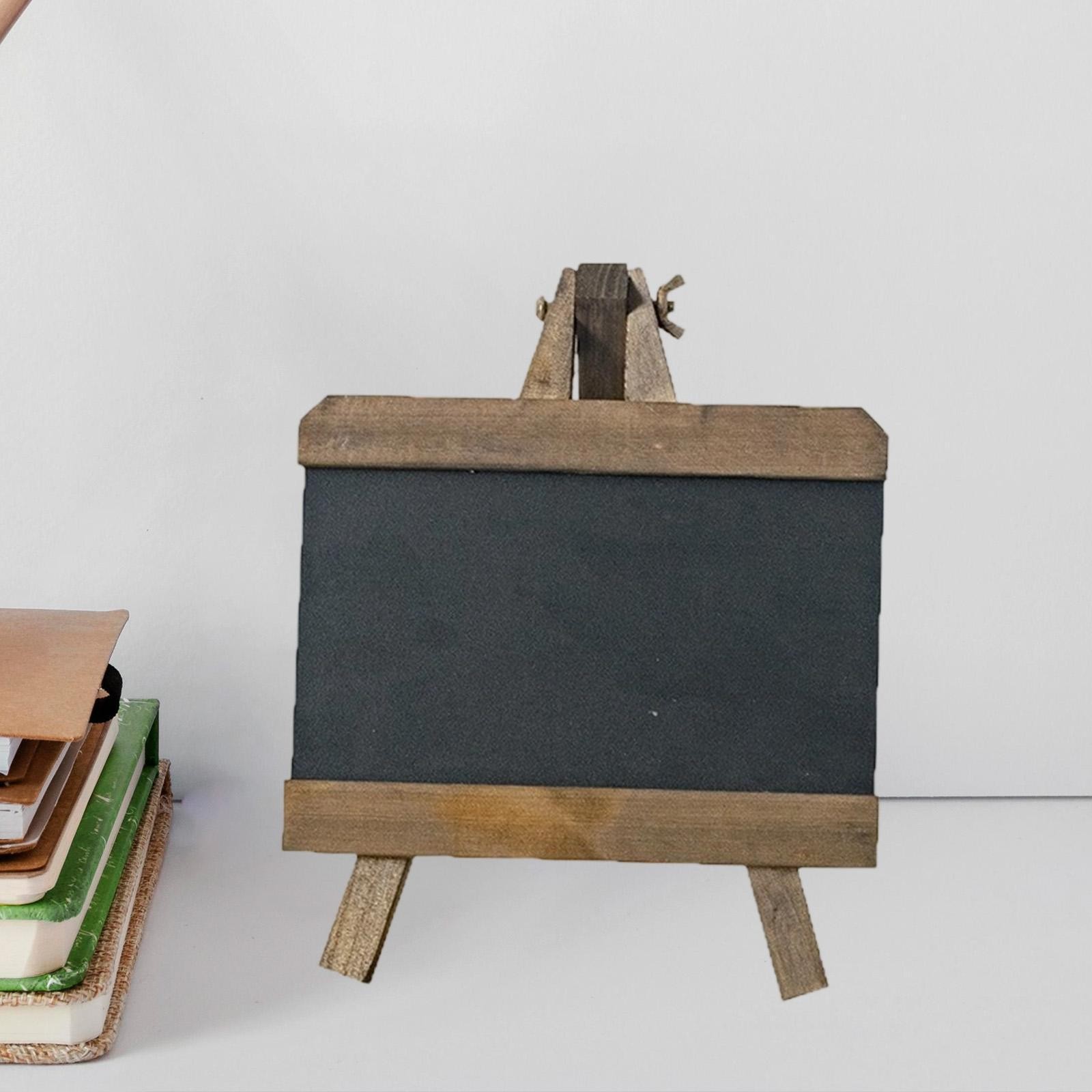 Tabletop Chalkboard Sign Wood Blackboard Erasable Small Chalkboard