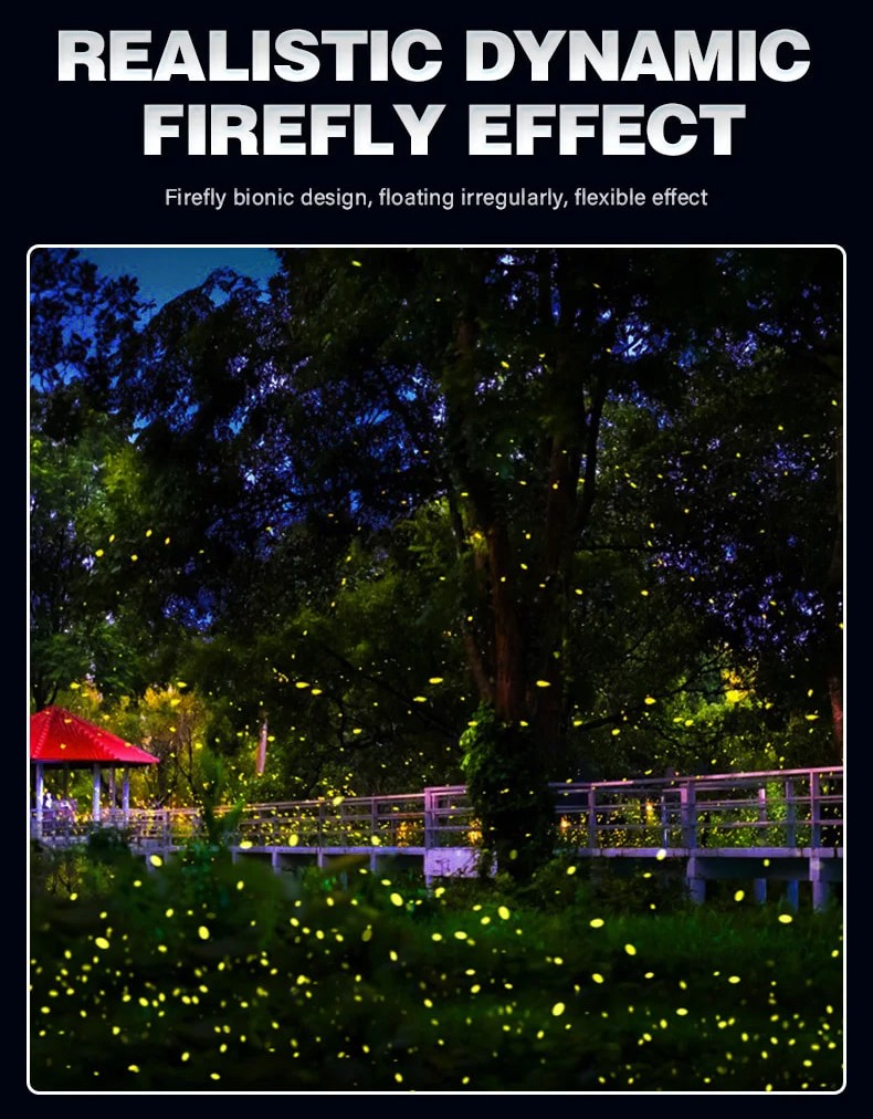30W Waterproof LED Garden Light Dynamic Firefly Romantic Outdoor Flood Projector