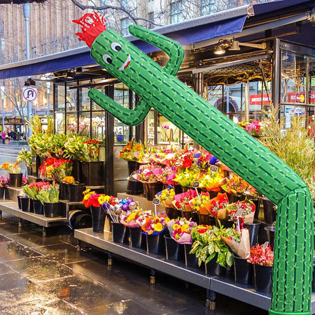20ft cactus Inflatable Advertising Air Wind Tube Puppet Sky Wavy Man Dancer