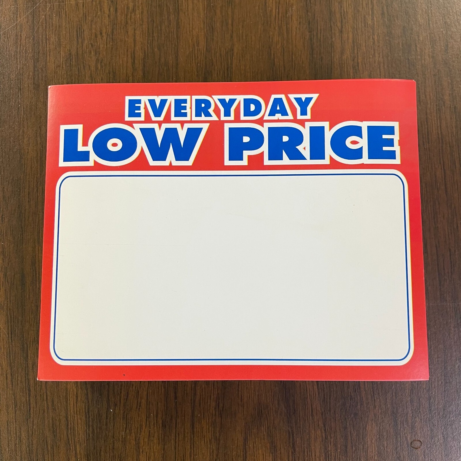 RETAIL STORE SALE PRICE SIGNS CARDS 5.5&Prime;X7&Prime; Everyday Low Price-65 total pieces