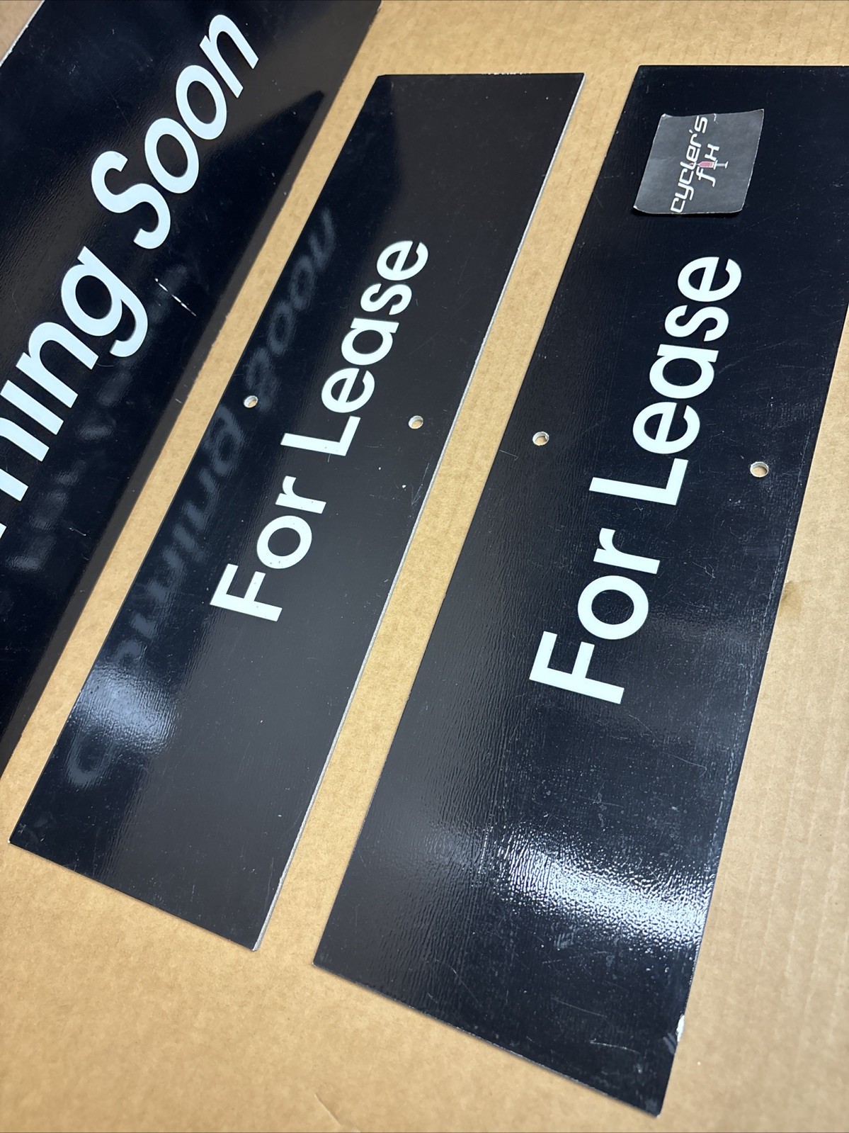 Lot (3) Mix “Coming Soon” & “For Lease” Real Estate Property Banner Signs Agent