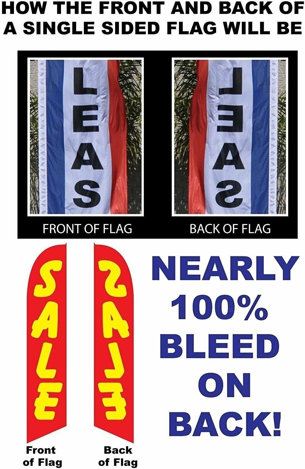 Cell Phone Repair Feather Banner Swooper Sign, Replacement Flag Only