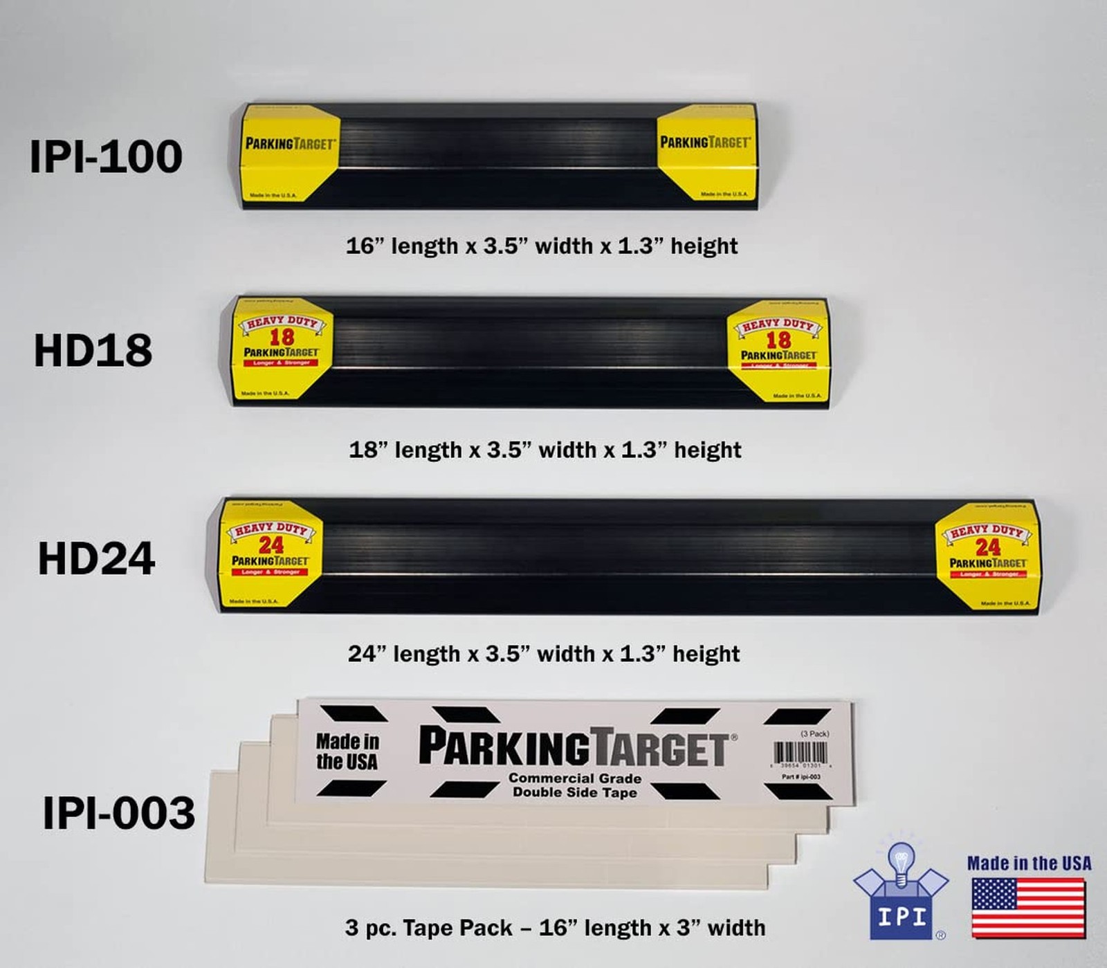 ParkingTarget 16” 1 pcs U.S.A. Garage Heavy Duty Parking Aid Car Stop Indi