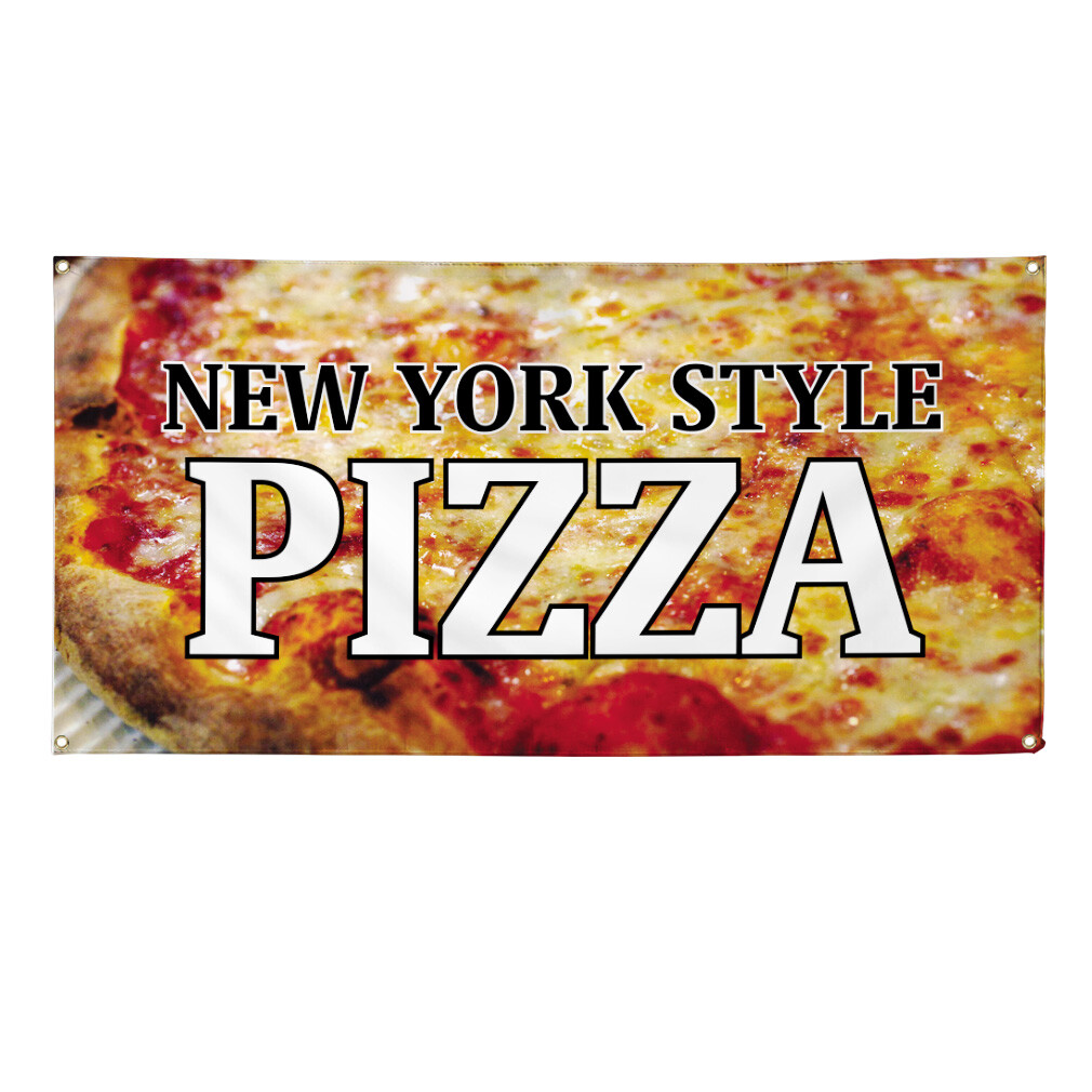 Vinyl Banner Multiple Sizes New York Style Pizza Advertising Printing B Outdoor