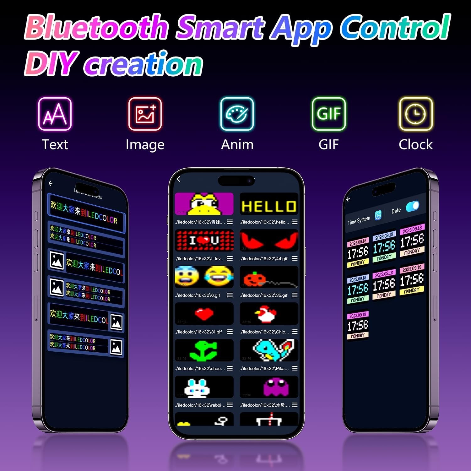 Vibrant 23&Prime;x5&Prime; LED Sign with APP Control for Stunning Advertising & Celebrations