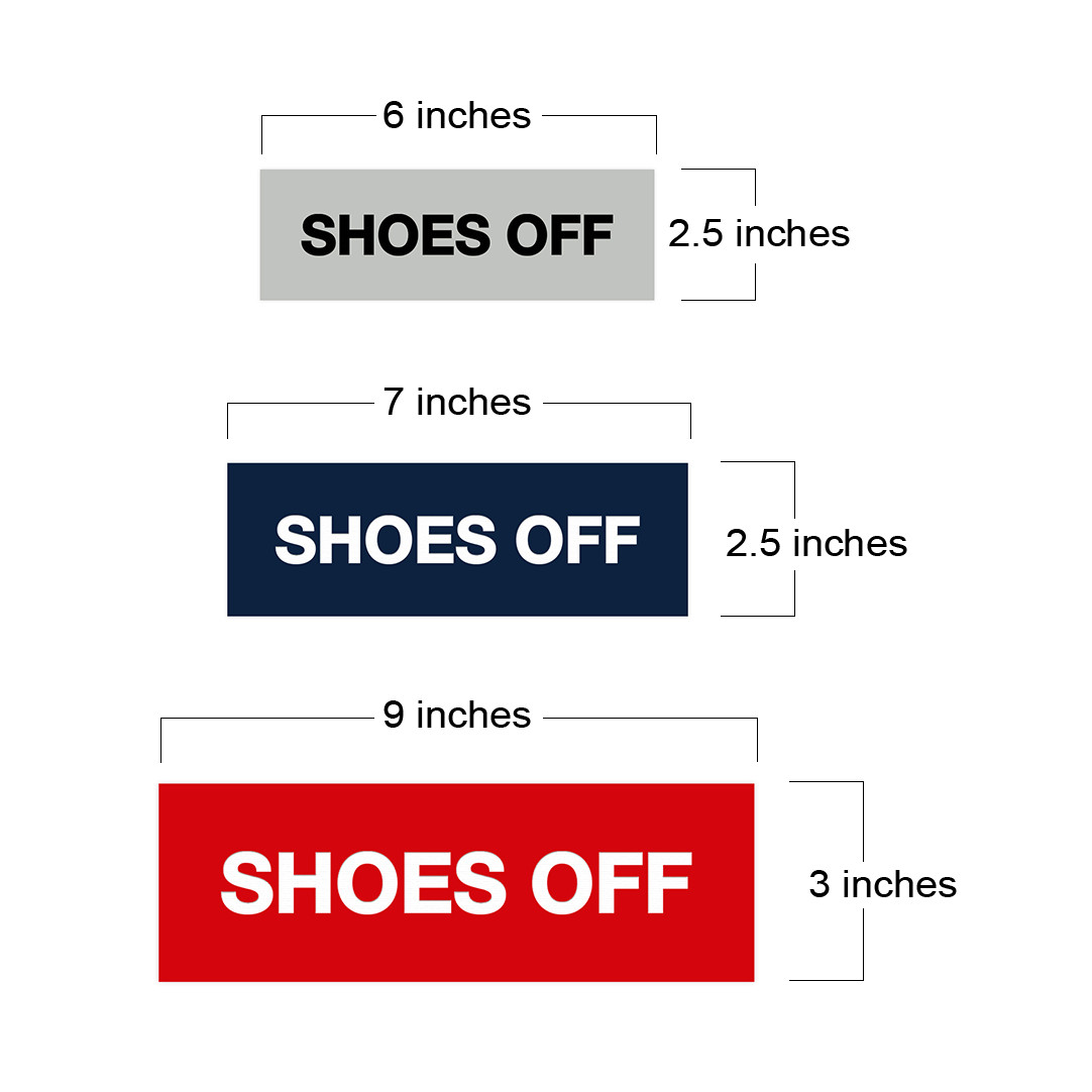 Basic Shoes Off Sign