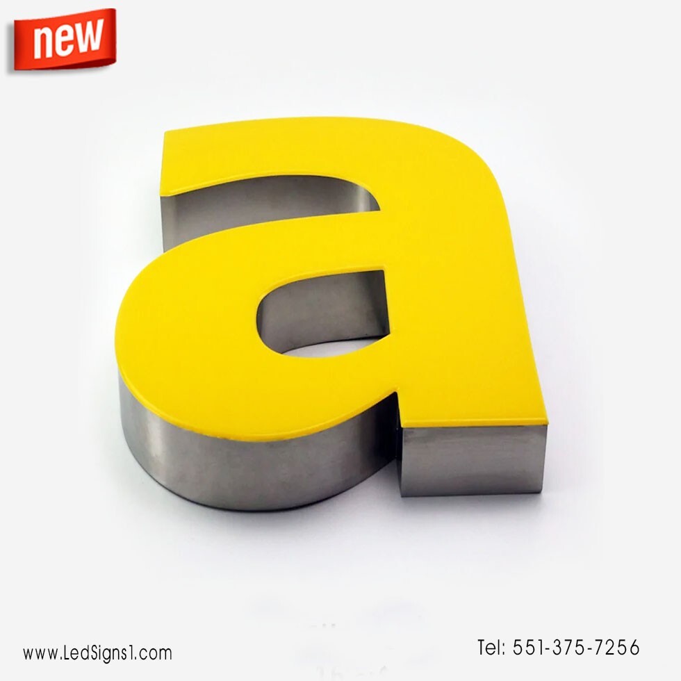 Custom made Trim less Channel Letters Signs Storefront signage 20 Inches