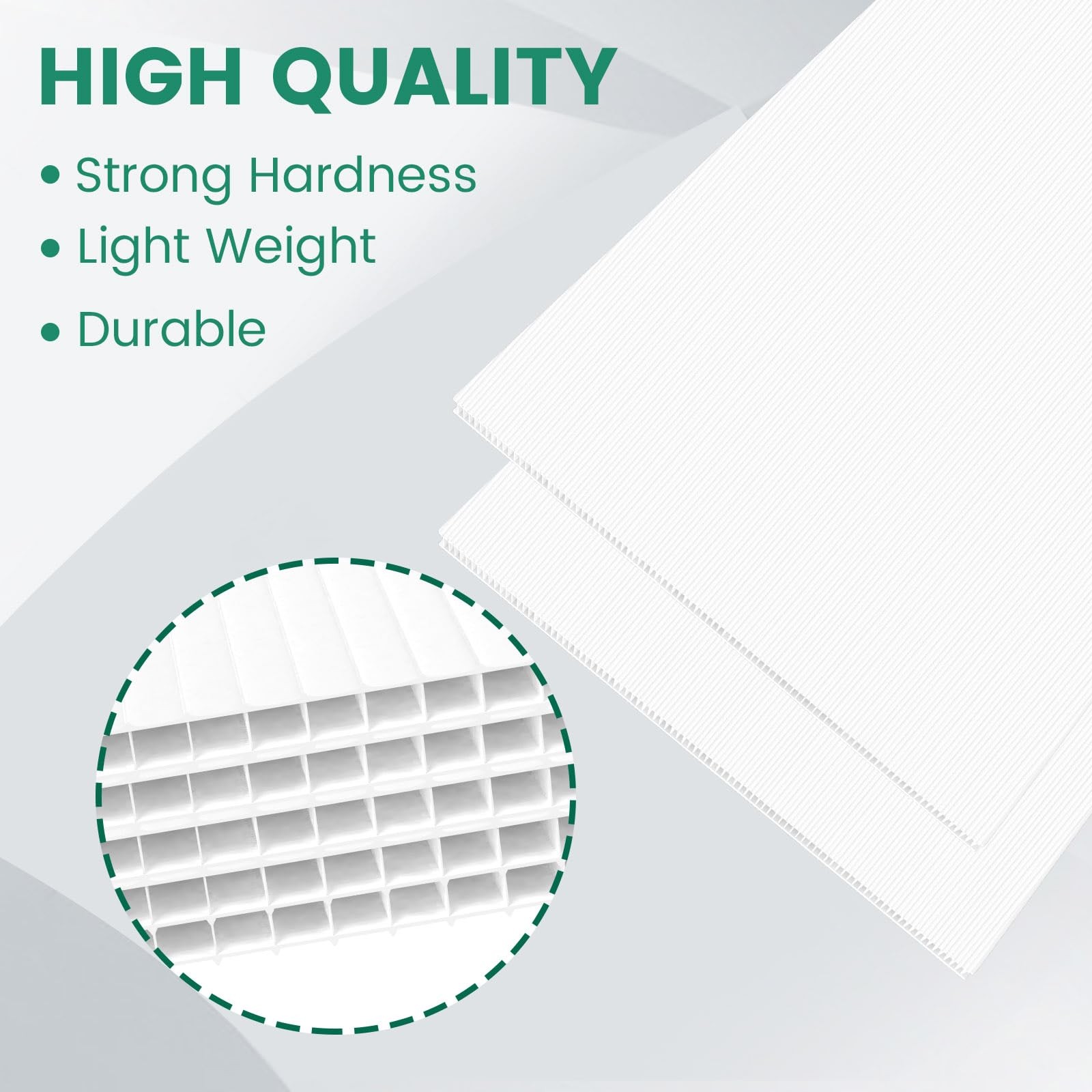 Corrugated Plastic Sheet for Indoor and Outdoor Use – 4 Mm Thick Poster Board…