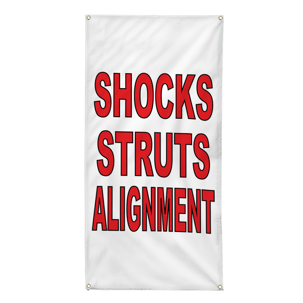 Vertical Vinyl Banner Multiple Sizes Outdoor Weatherproof Industrial Yard Signs