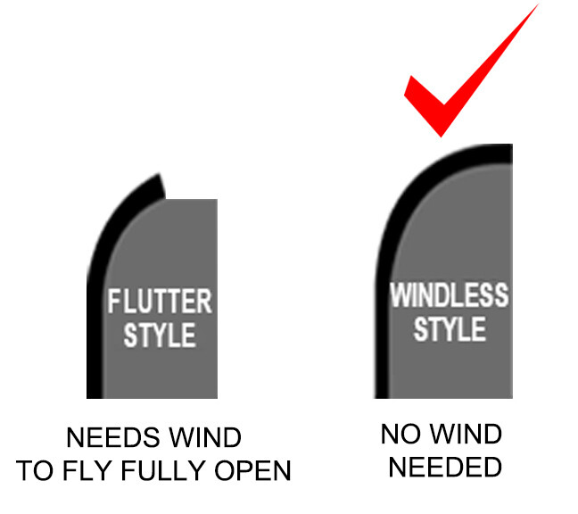 BEAUTY SPA FULL SERVICE Windless Swooper Feather Flag 15 ft Tall Kit Sign pz-h