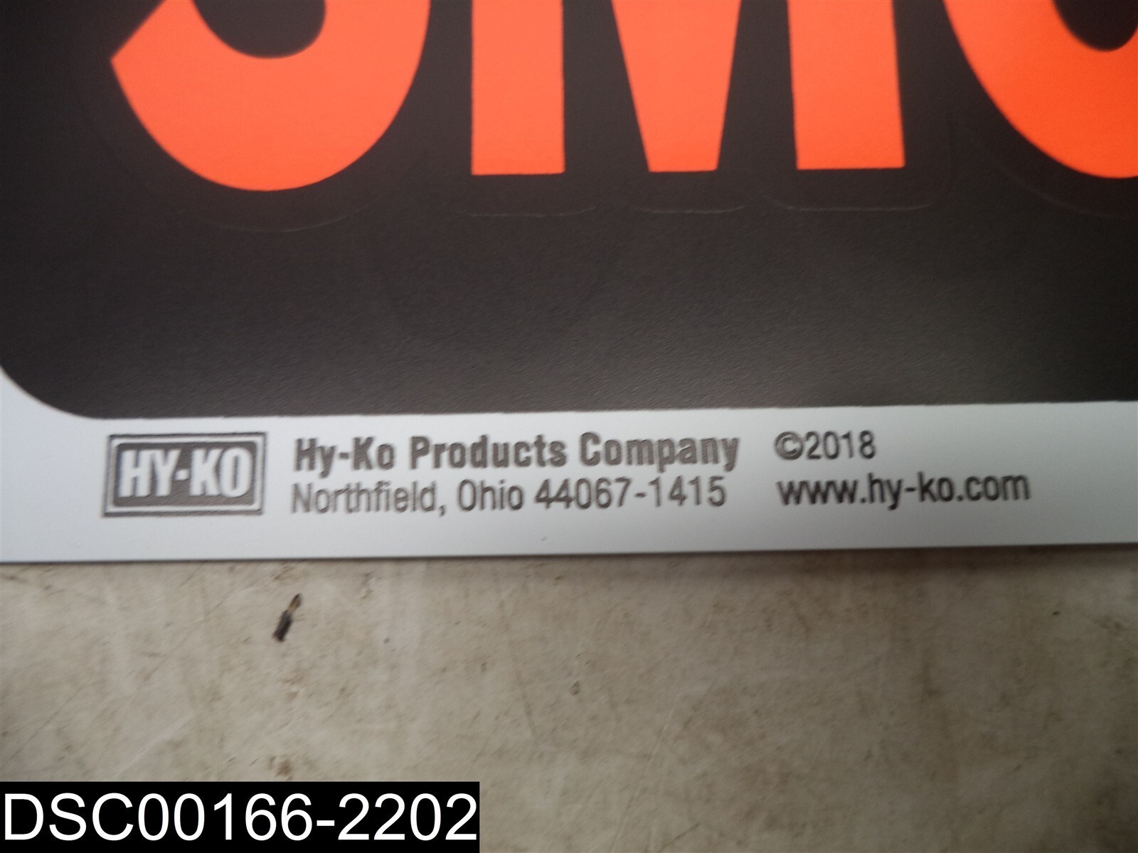 QTY=70 (7 PKS X 10) 3013 Hy-Ko No Smoking 9&Prime; x 12&Prime; Plastic Signs