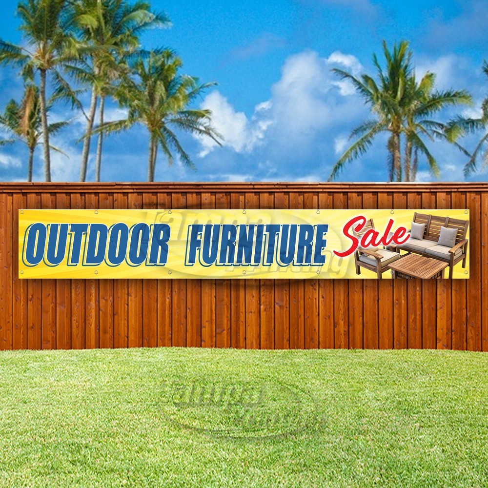 OUTDOOR FURNITURE SALE Advertising Home Vinyl Banner Flag Sign USA XL01484
