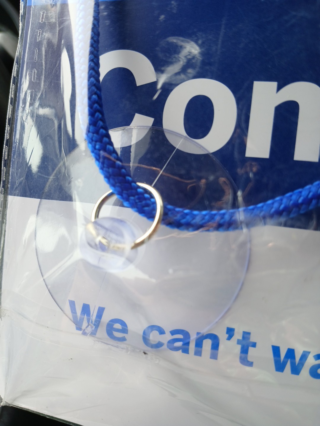 Open and Closed Blue Sign Reversible 11&Prime; x 8.5&Prime; Hanging Hardware. New