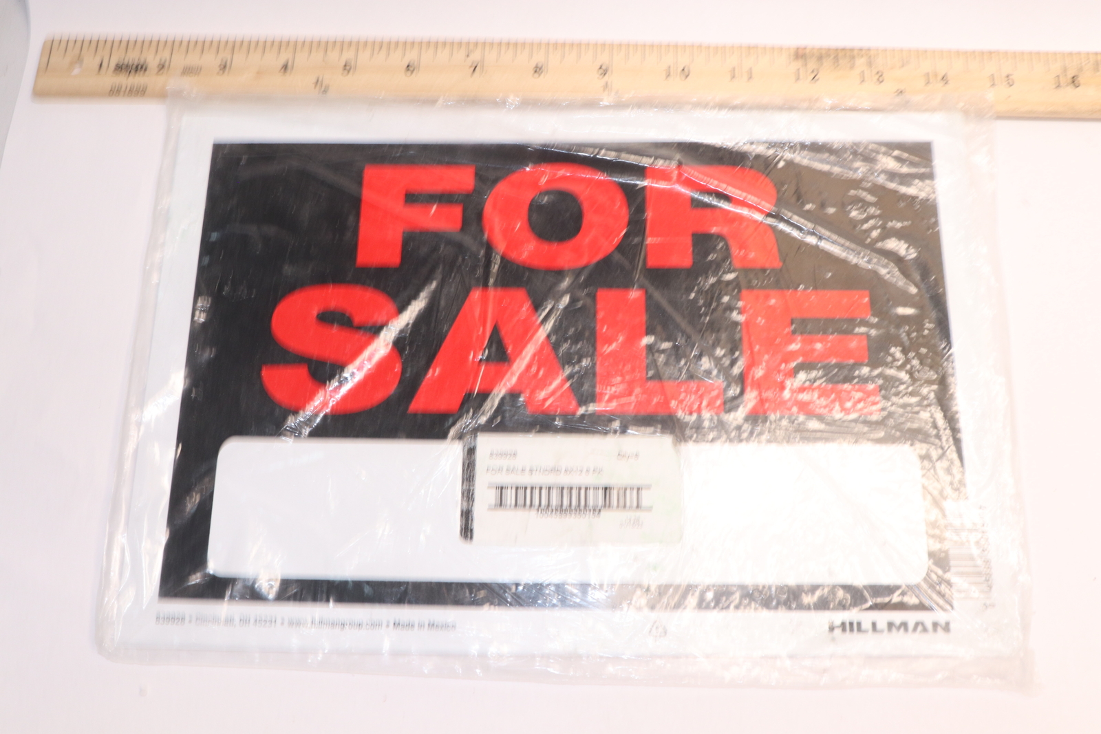 (6-Pk) Hillman For Sale Signs w/ Space for Info/Fill-In 8&Prime; x 12&Prime; 839928