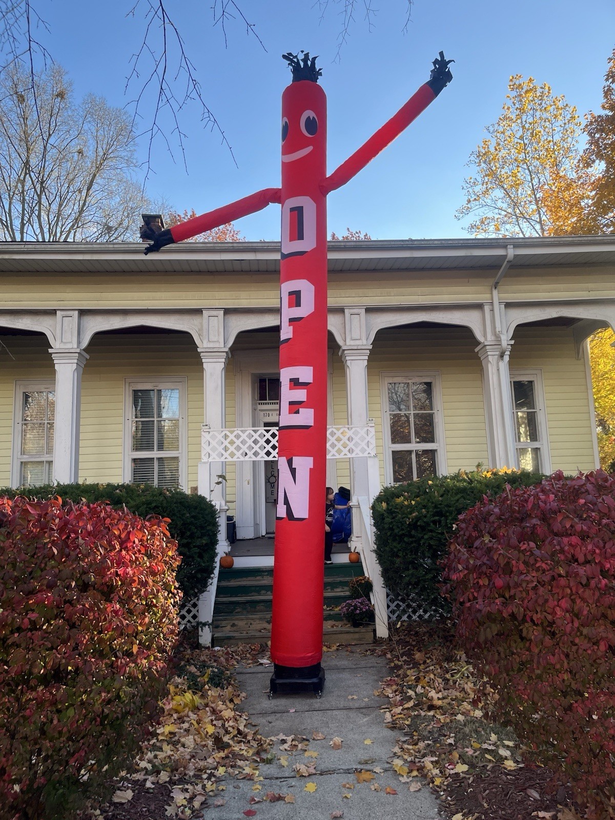 20FT Inflatable Tube Man « OPEN » with 18&Prime;Blower Wacky Dancer for Advertising Use