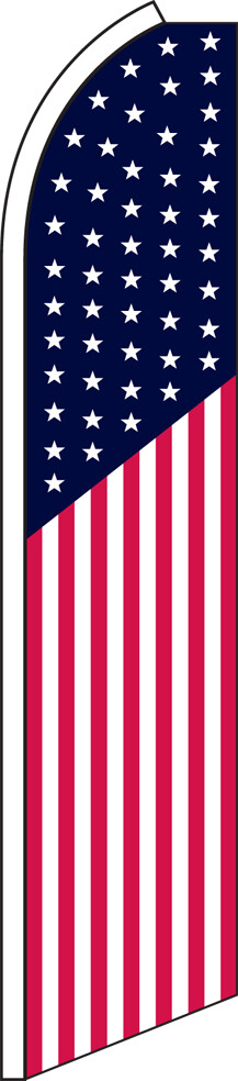 SWOOPER FEATHER FLUTTER FLAG USA AMERICAN SIGN ADVERTISING HALF SLEEVE SUPER